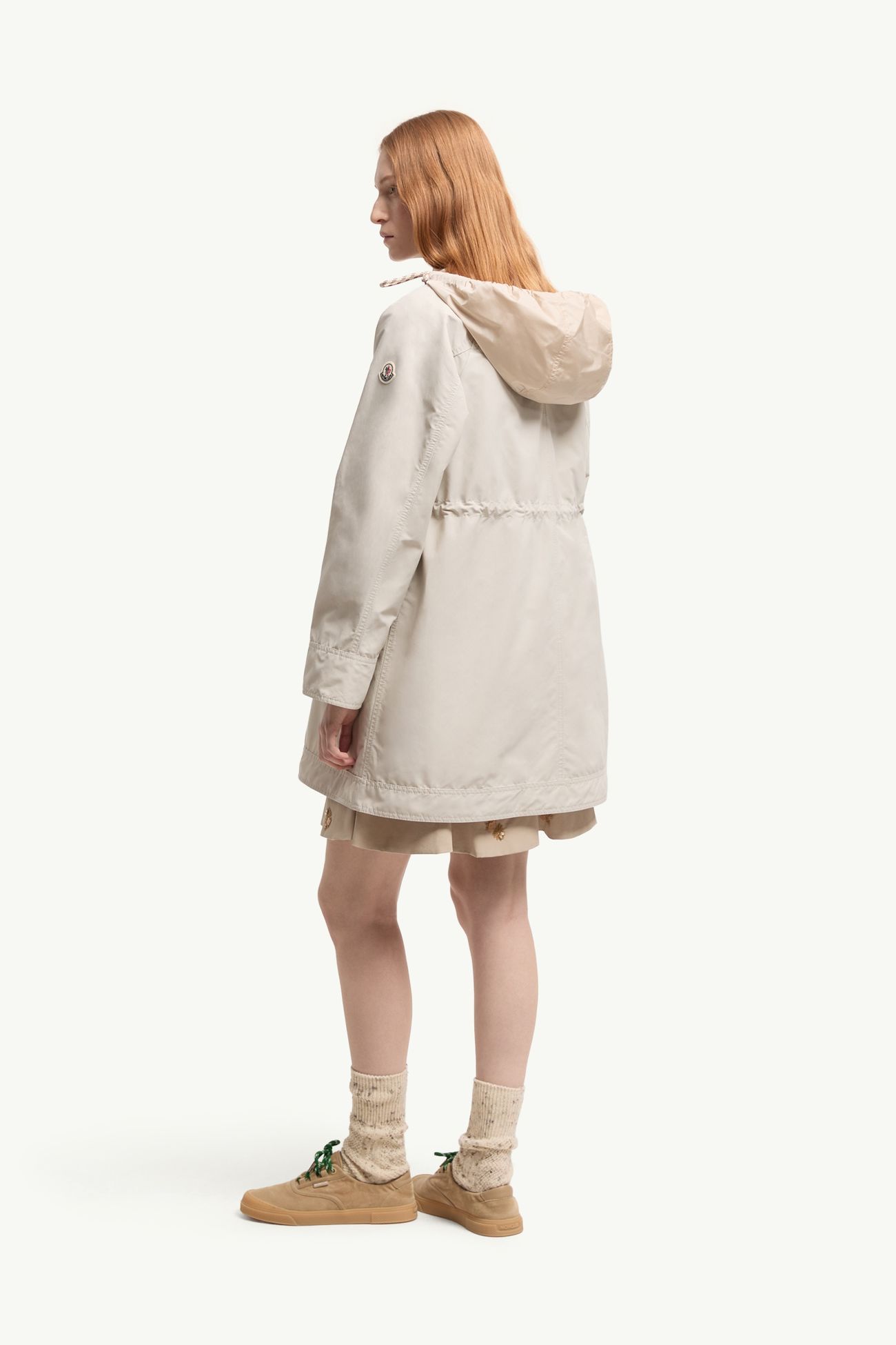 Giacca lunga imbottita 3-in-1 Begonia con cappuccio Donna Beige Chiaro Moncler 4