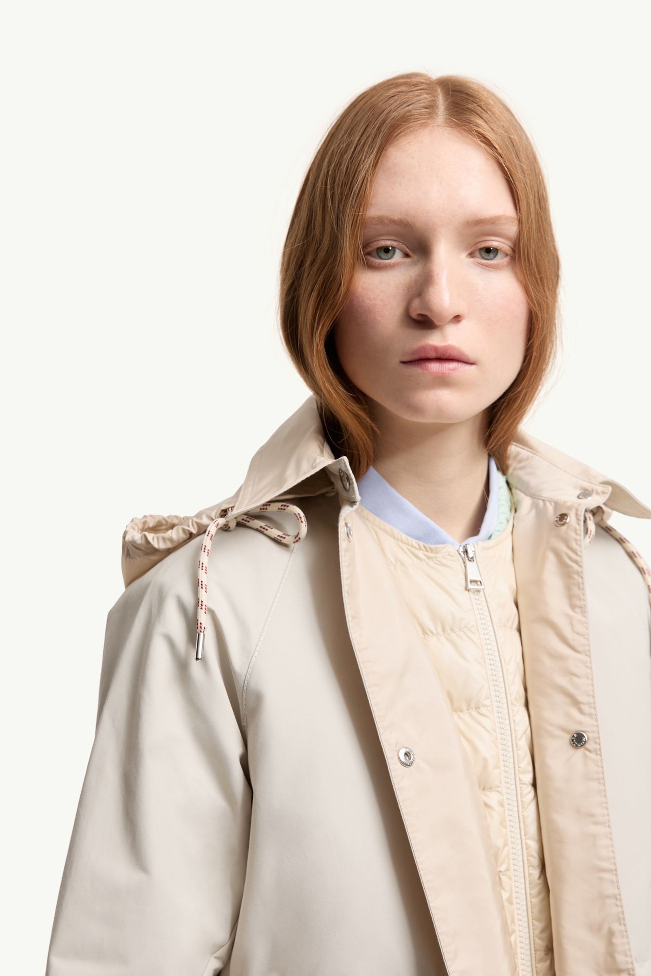 Begonia女士三合一连帽长款羽绒夹克外套 女士 浅米色 Moncler 8