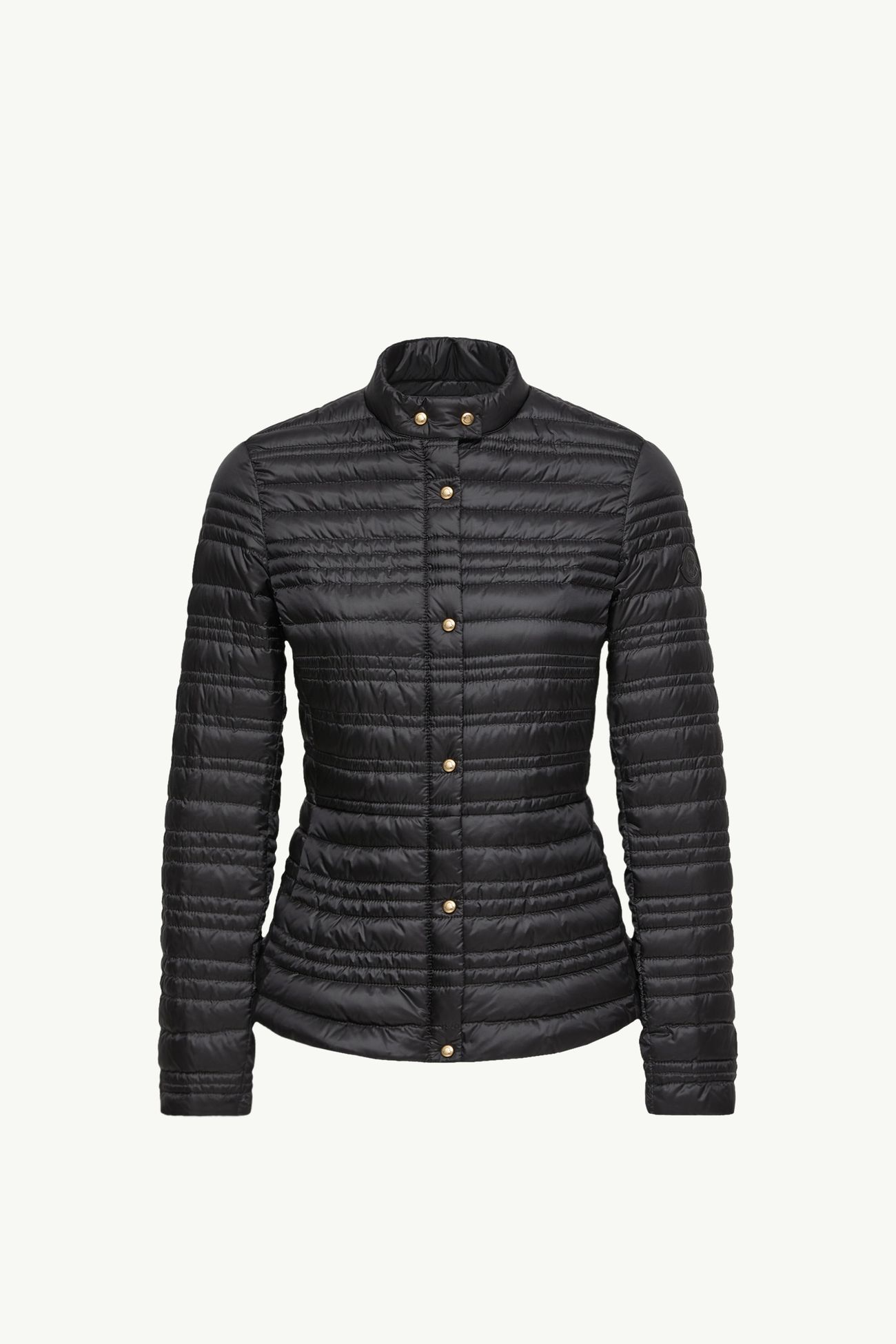 Veste de motard Catairee en duvet avec matelassage rayé Femmes Noir Moncler 2