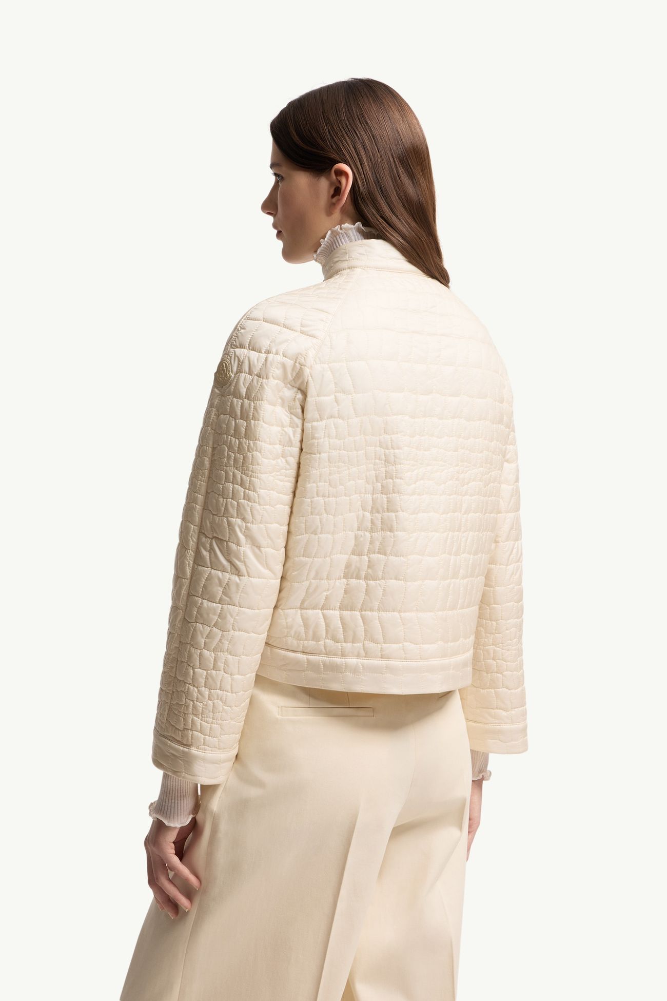 Aubrieta ショートダウンジャケット レディース ライトベージュ Moncler 4