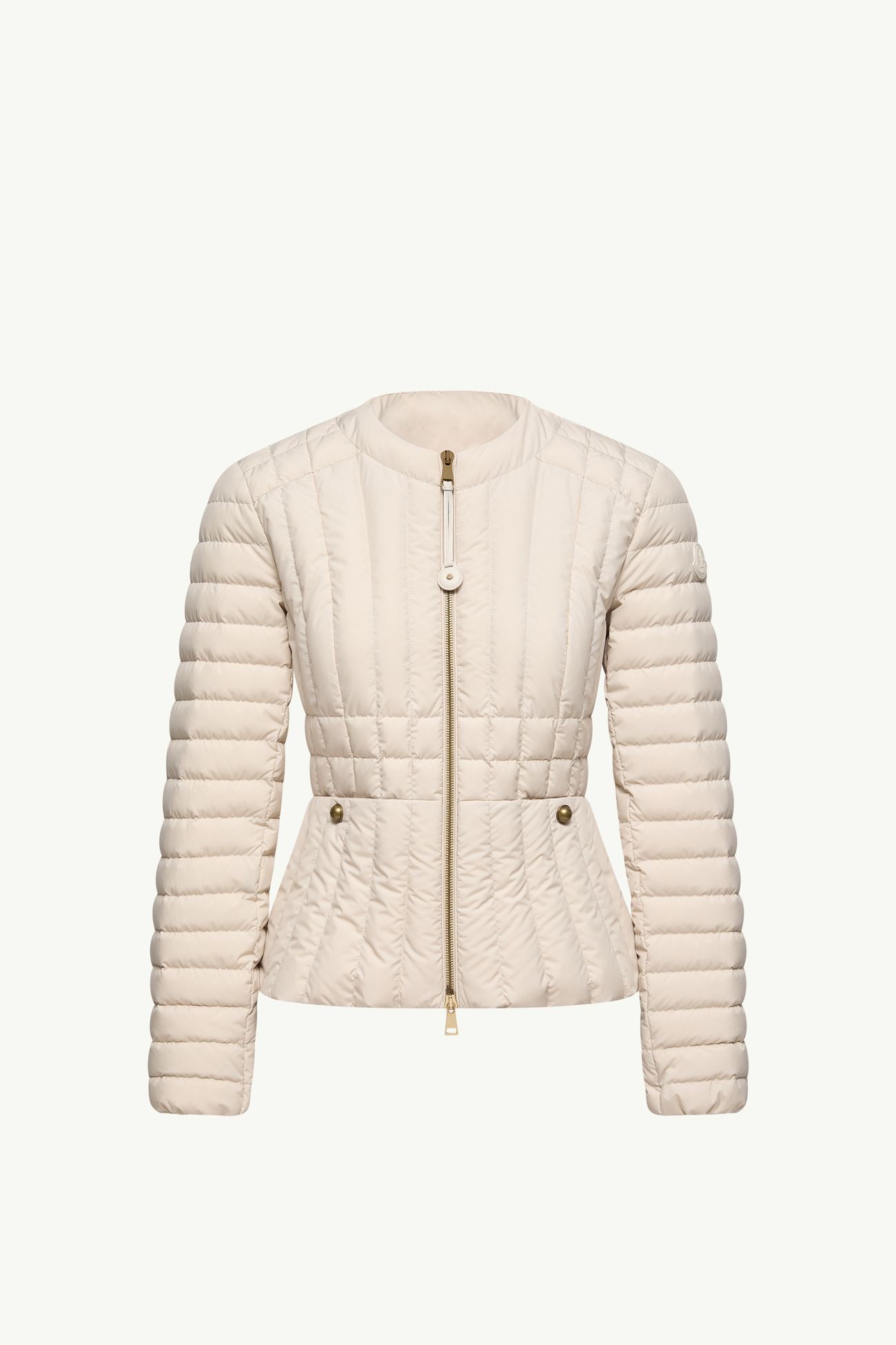 Doudoune courte à matelassage vertical Menthe Femmes Beige Clair Moncler 2