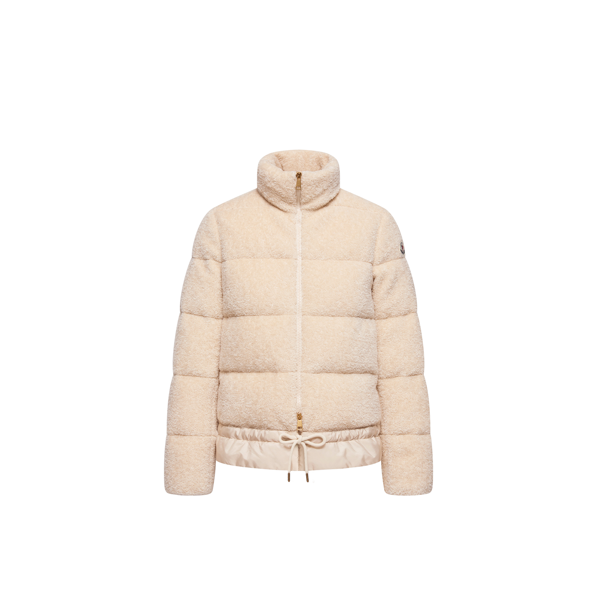 Moncler   Cedre Teddy Short Down Jacket for Women in White, Size: 10