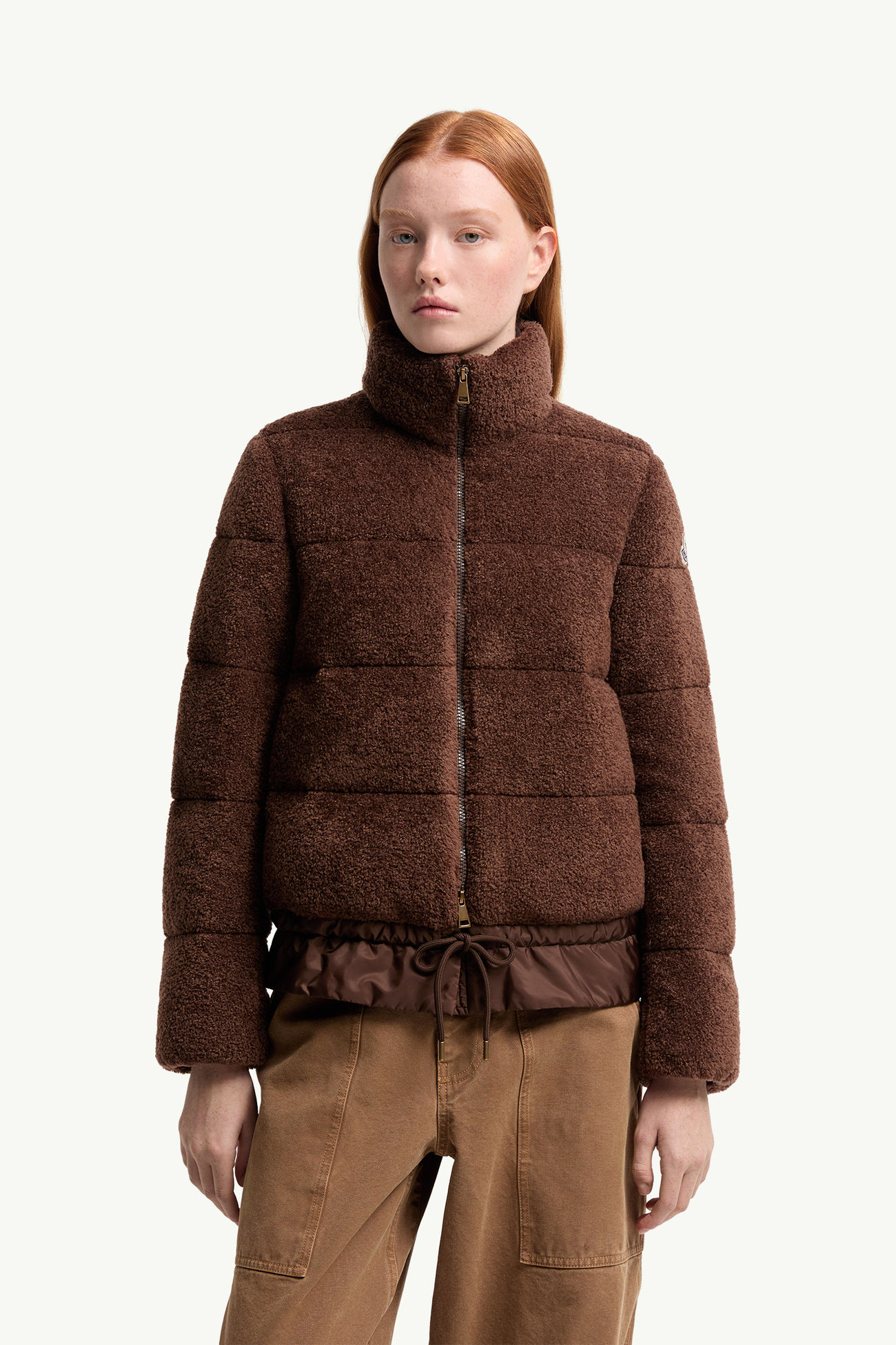 Cedre ショートダウンジャケット レディース ブラウン Moncler 3