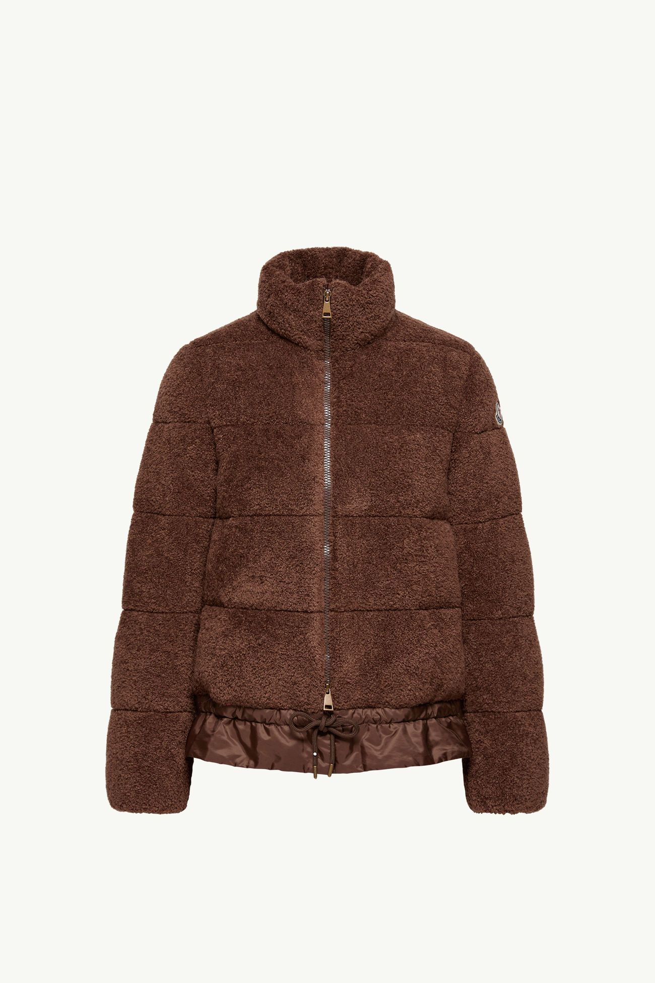 Doudoune courte en teddy Cedre Femmes Marron Moncler 2