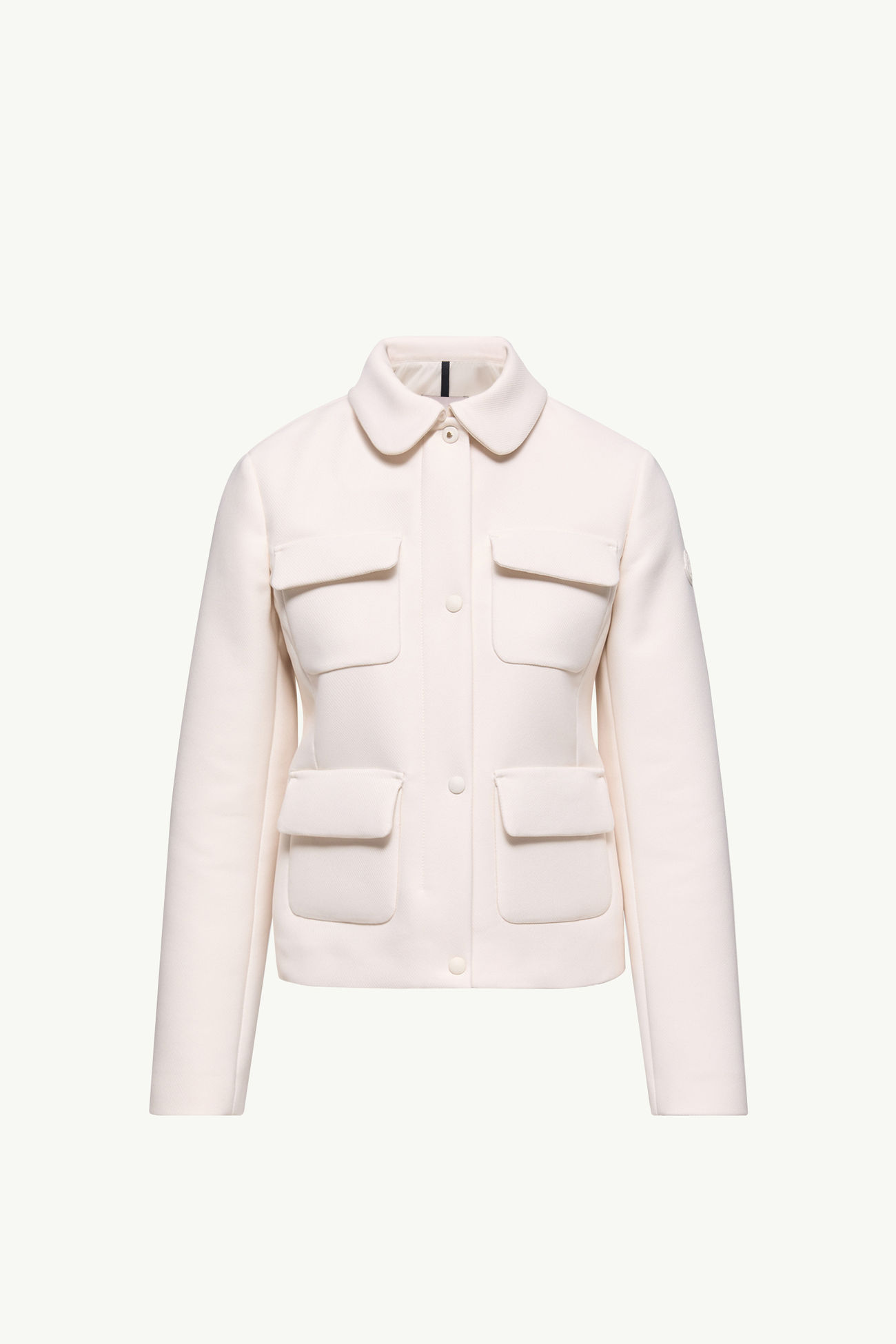 Chaqueta camisera con plumón Guimauve Mujer Blanco Marfil Moncler 2