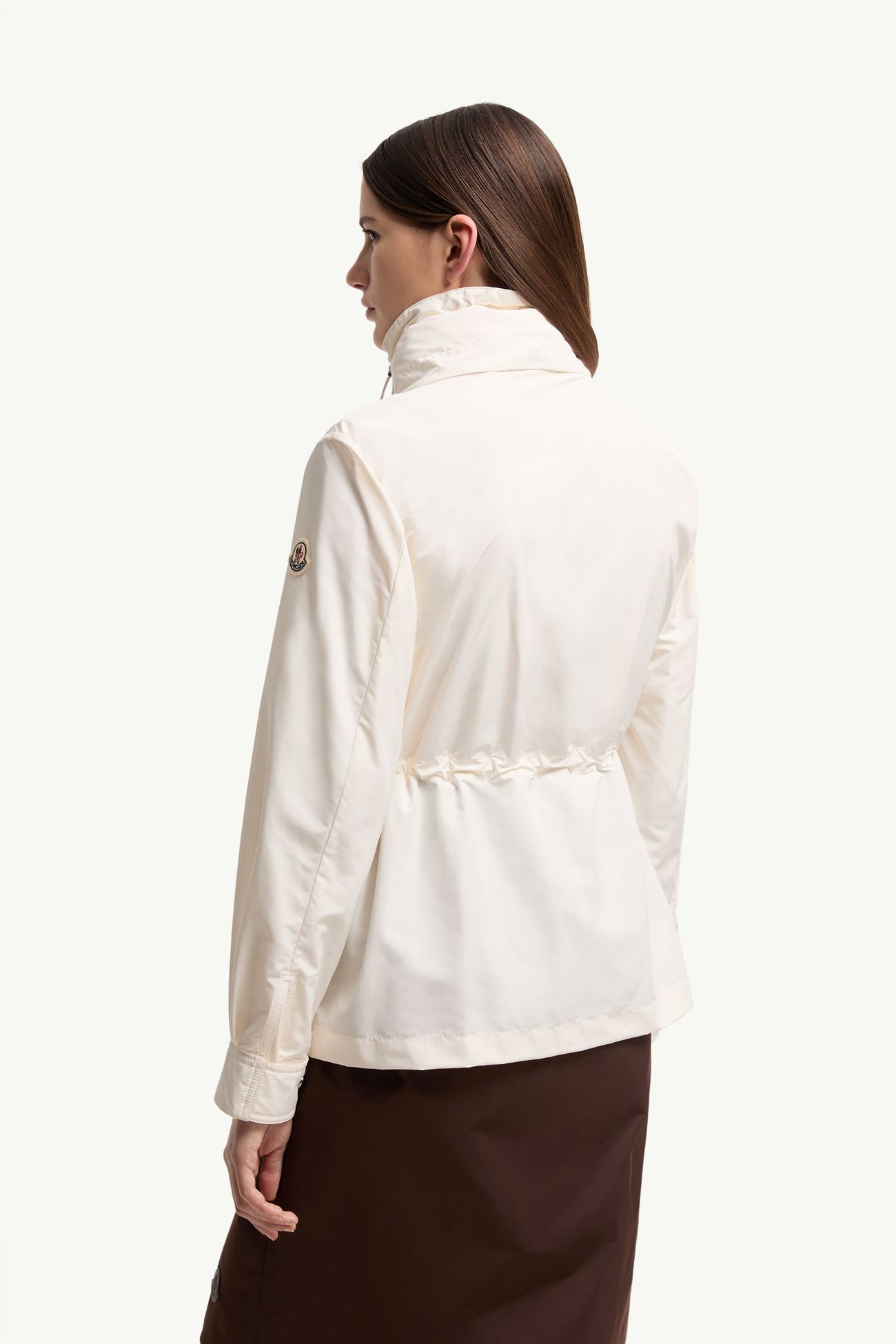 Enette Hooded Short Parka Jacket Women White Moncler 4