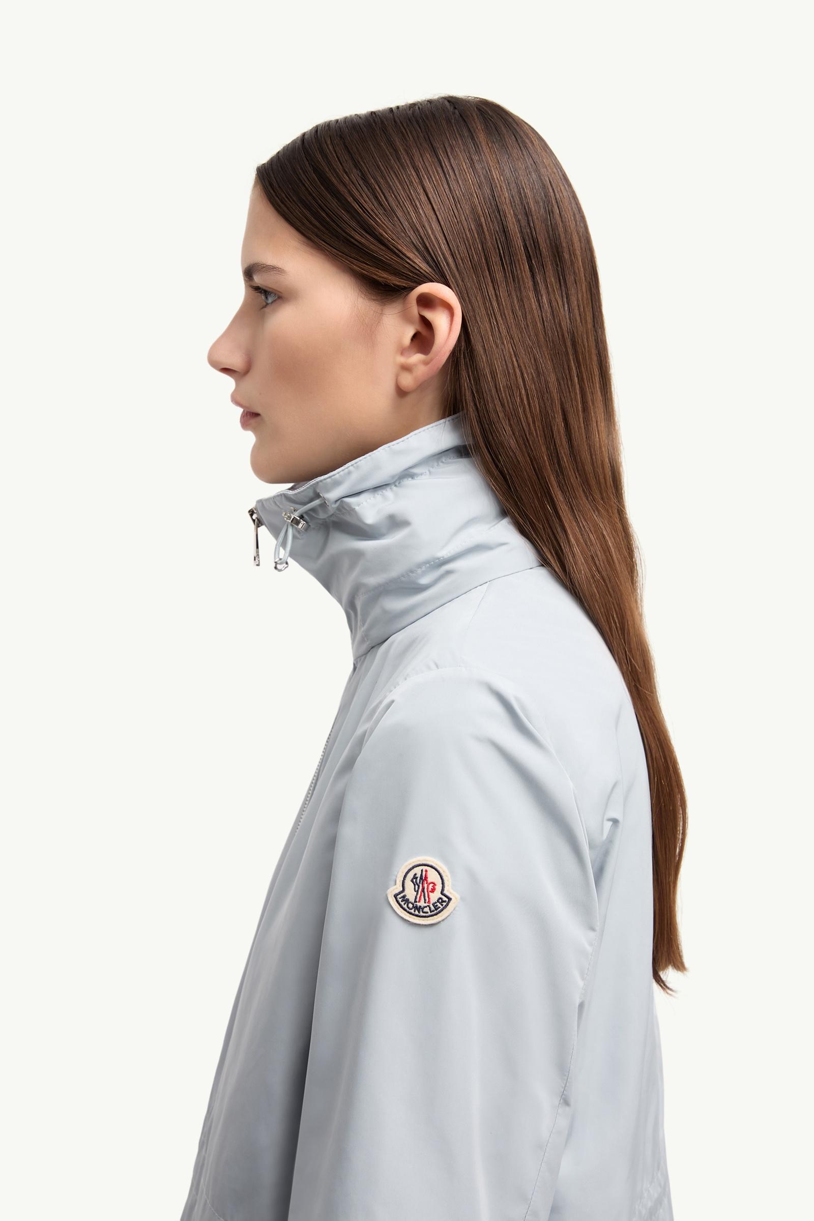 Ice Blue Enette Hooded Short Parka - Windbreakers & Raincoats for