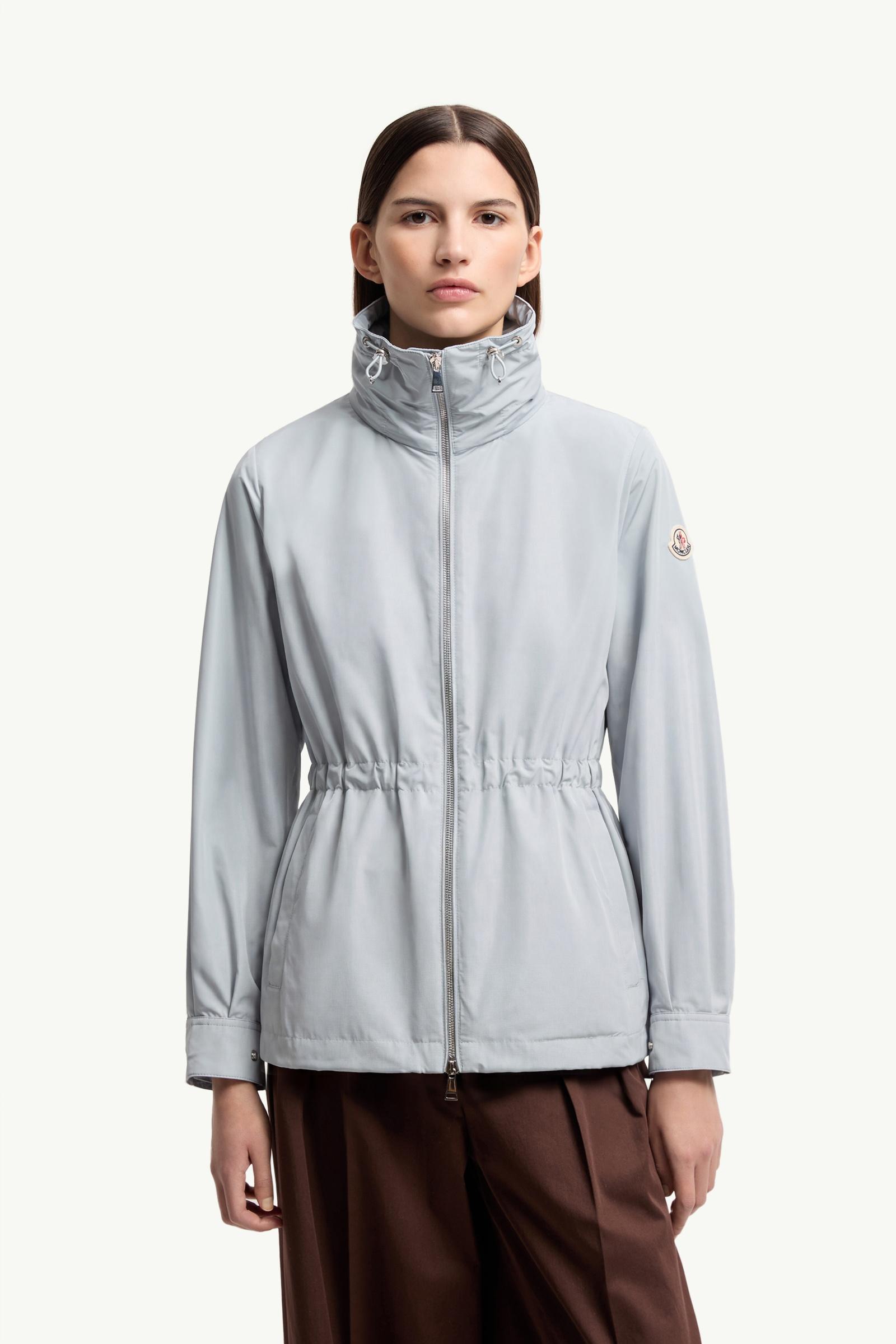 Ice Blue Enette Hooded Short Parka - Windbreakers & Raincoats for