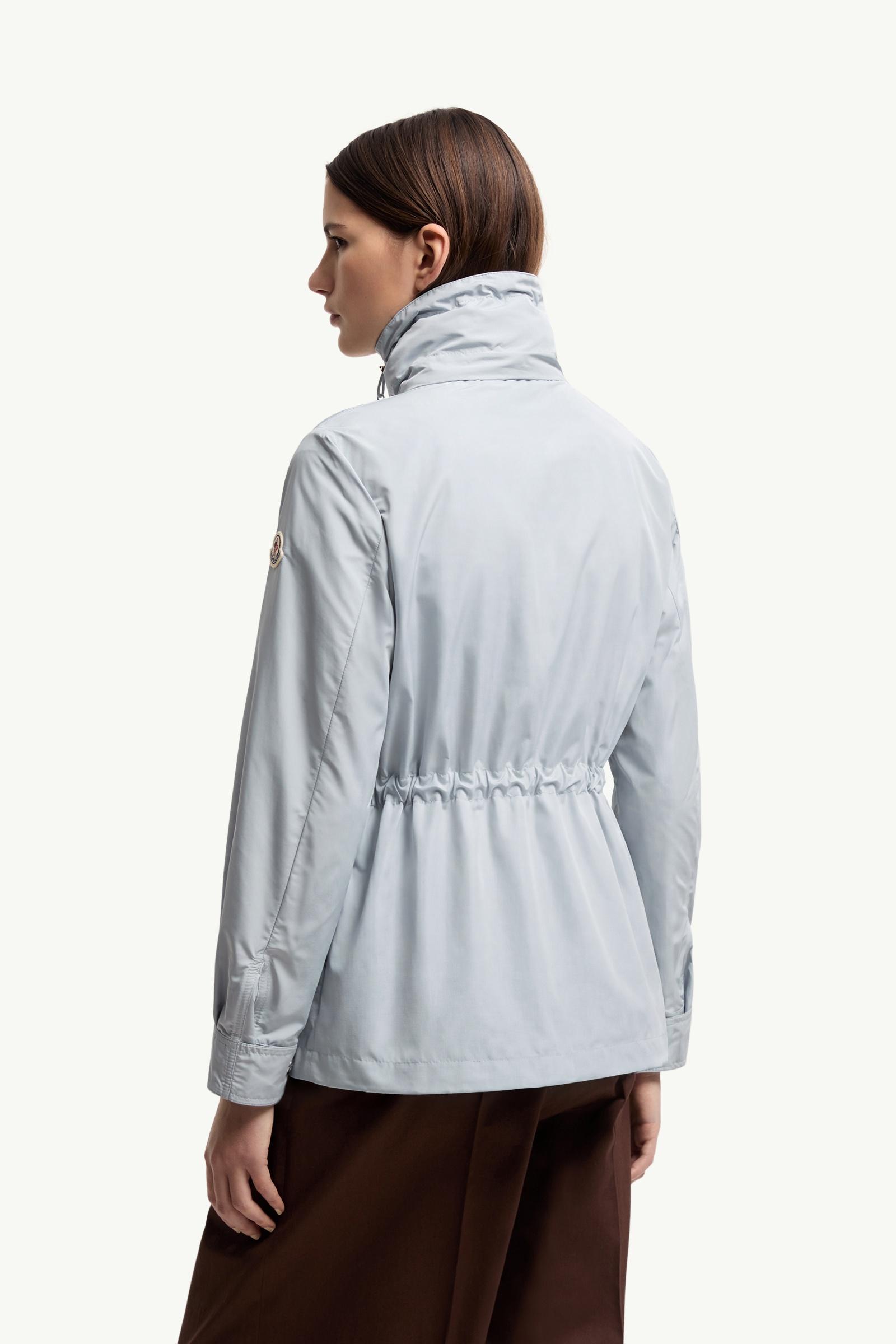 Ice Blue Enette Hooded Short Parka - Windbreakers & Raincoats for