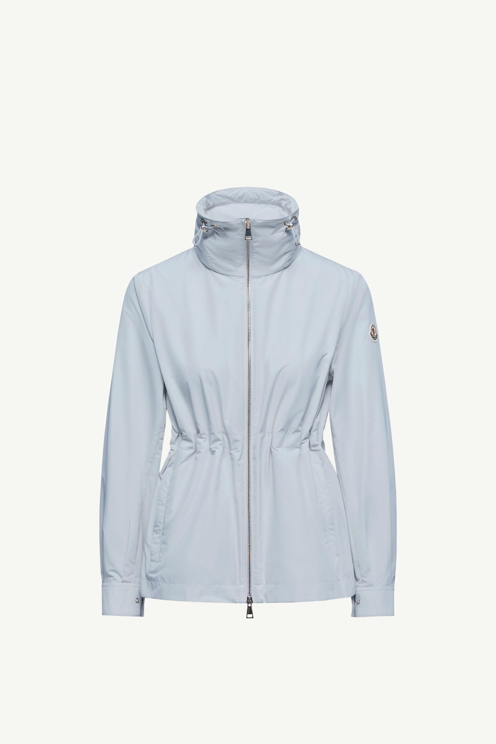 Ice Blue Enette Hooded Short Parka - Windbreakers & Raincoats for