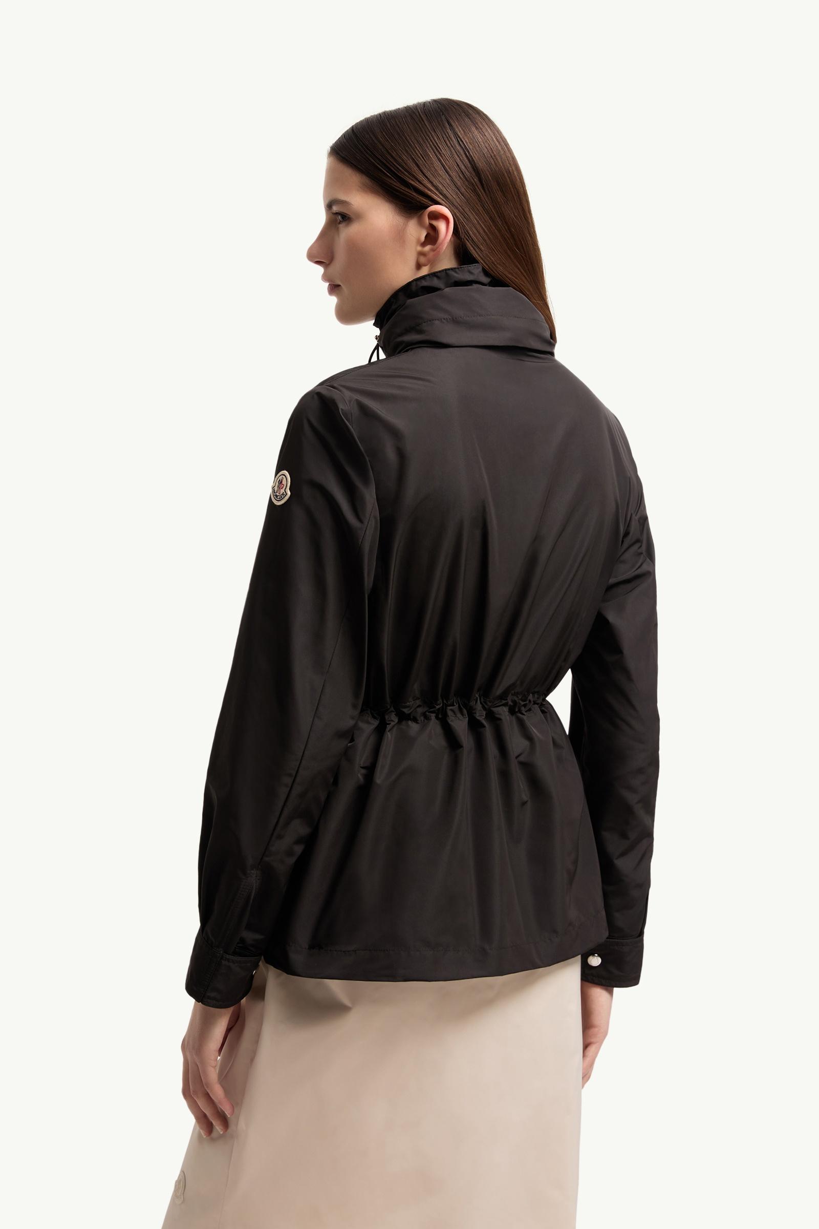 Black Enette Hooded Short Parka - Windbreakers & Raincoats for