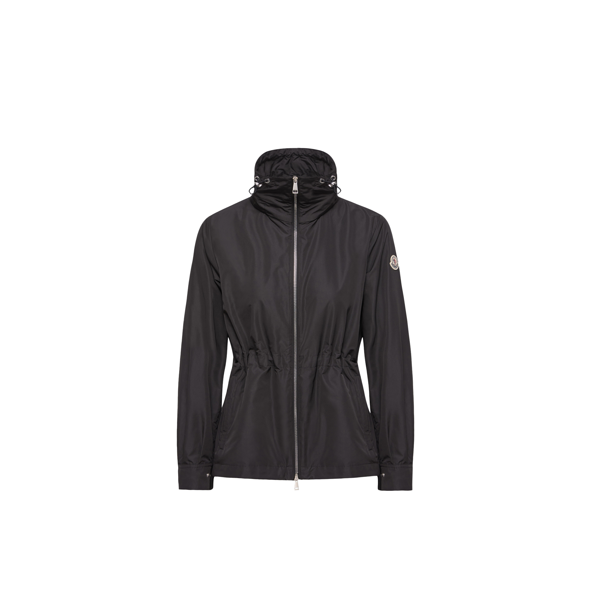 Moncler   Enette Hooded Short Parka Jacket for Women in Black, Size: 24