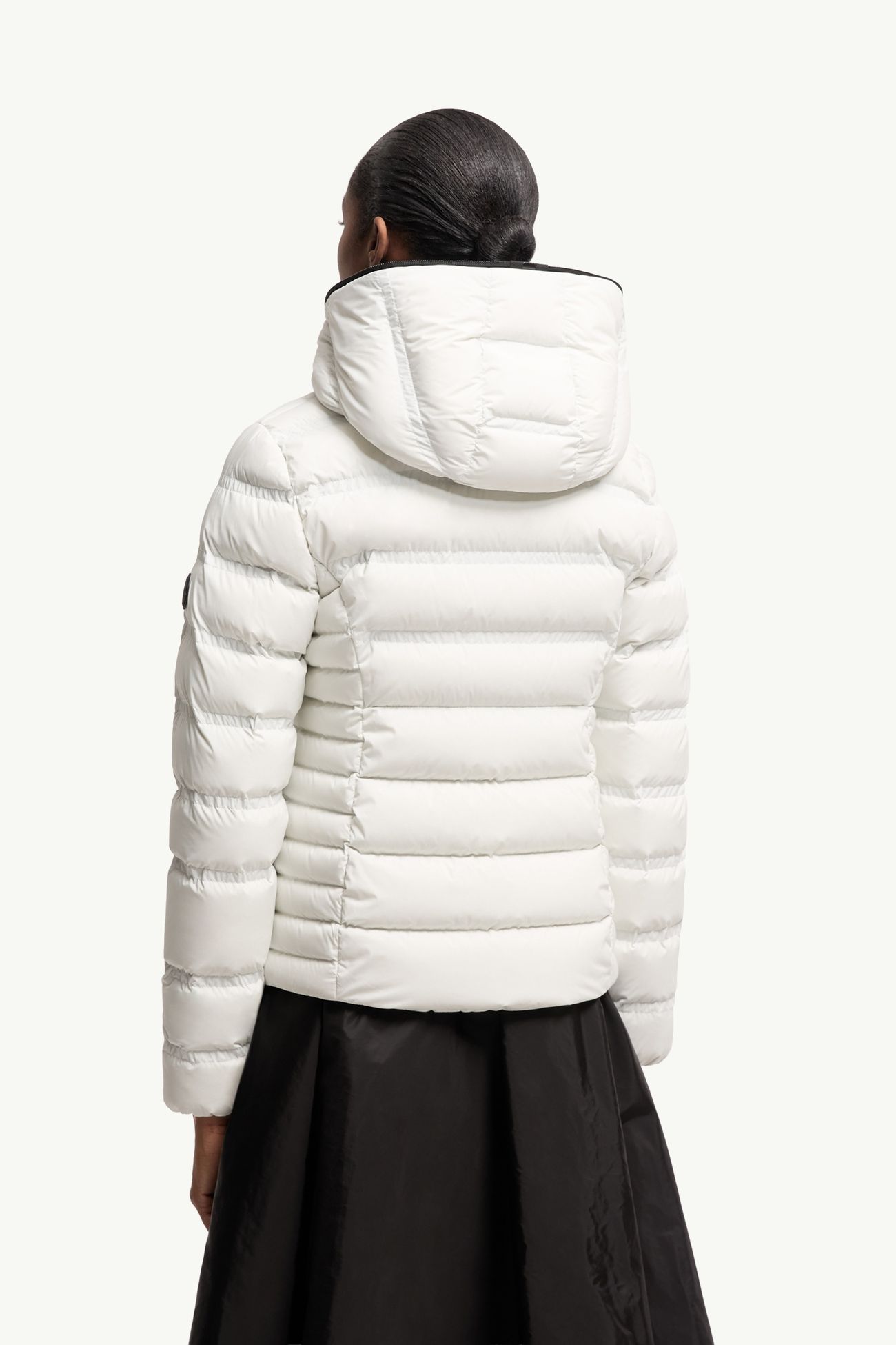 Alete kurze Daunenjacke mit Kapuze Damen Weiß Moncler 4