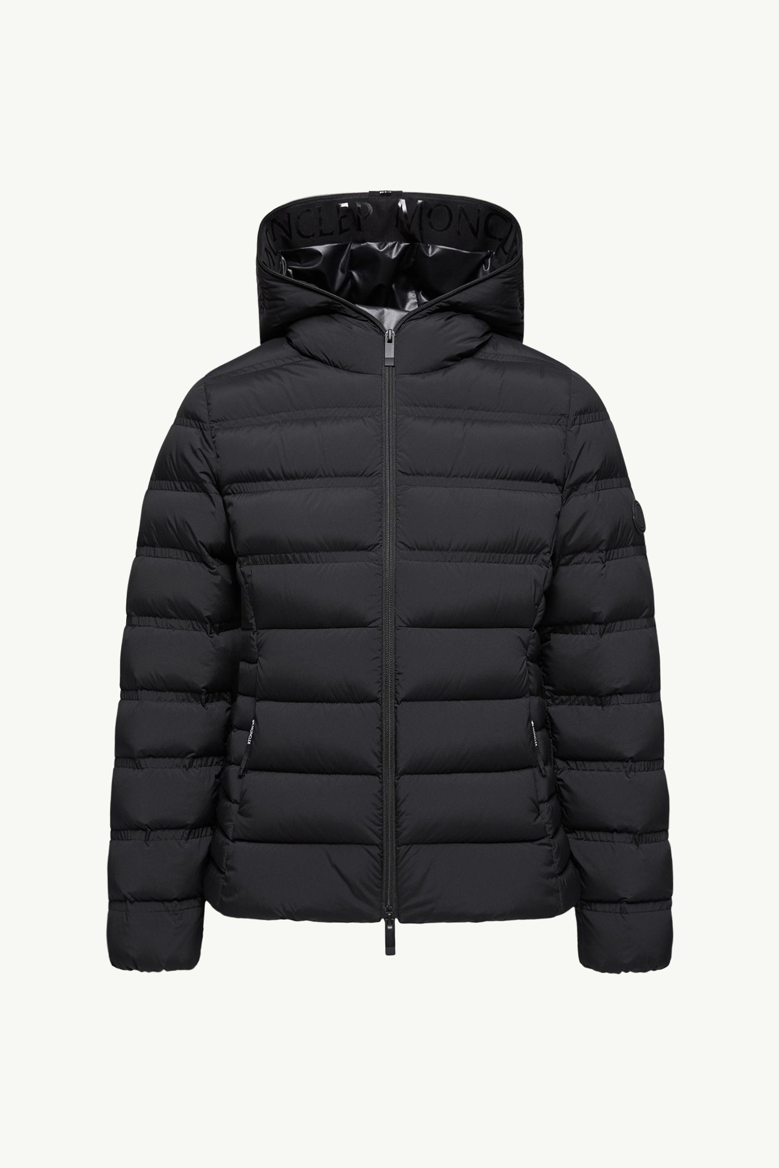 Black Alete Hooded Short Down Jacket - Short Down Jackets for