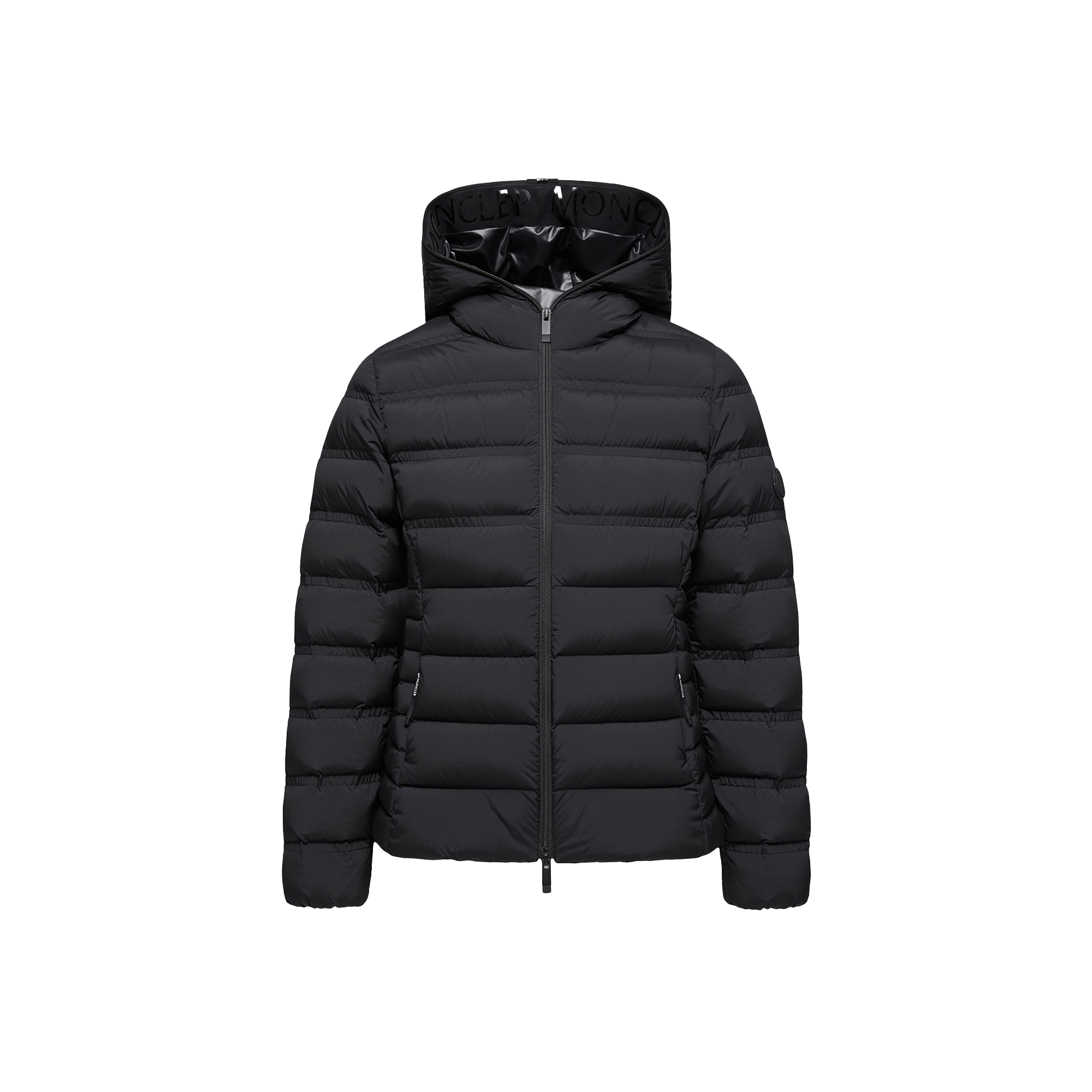 Moncler   Alete Hooded Short Down Jacket for Women in Black, Size: 12