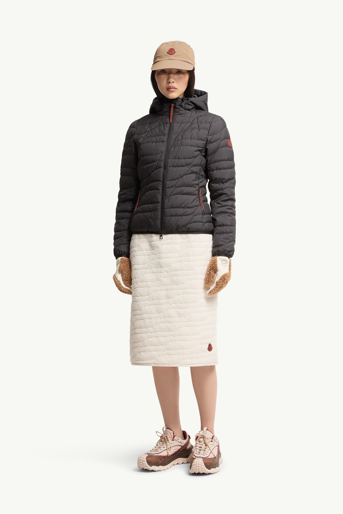 Delebiao Hooded Short Down Jacket Women Black Moncler 0