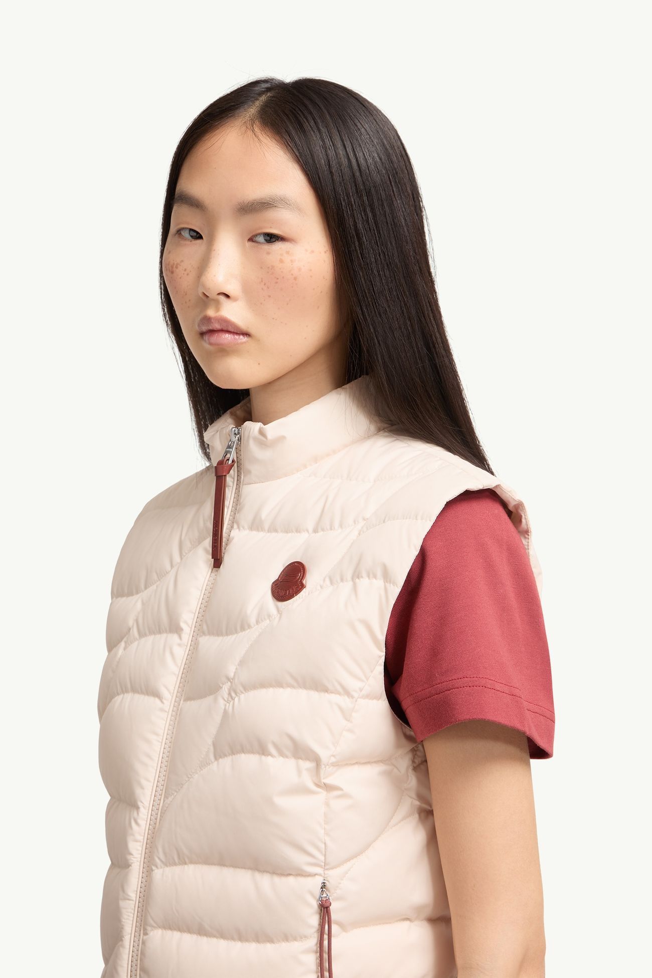 Huangbiao女士羽绒马甲 女士 浅米色 Moncler 1