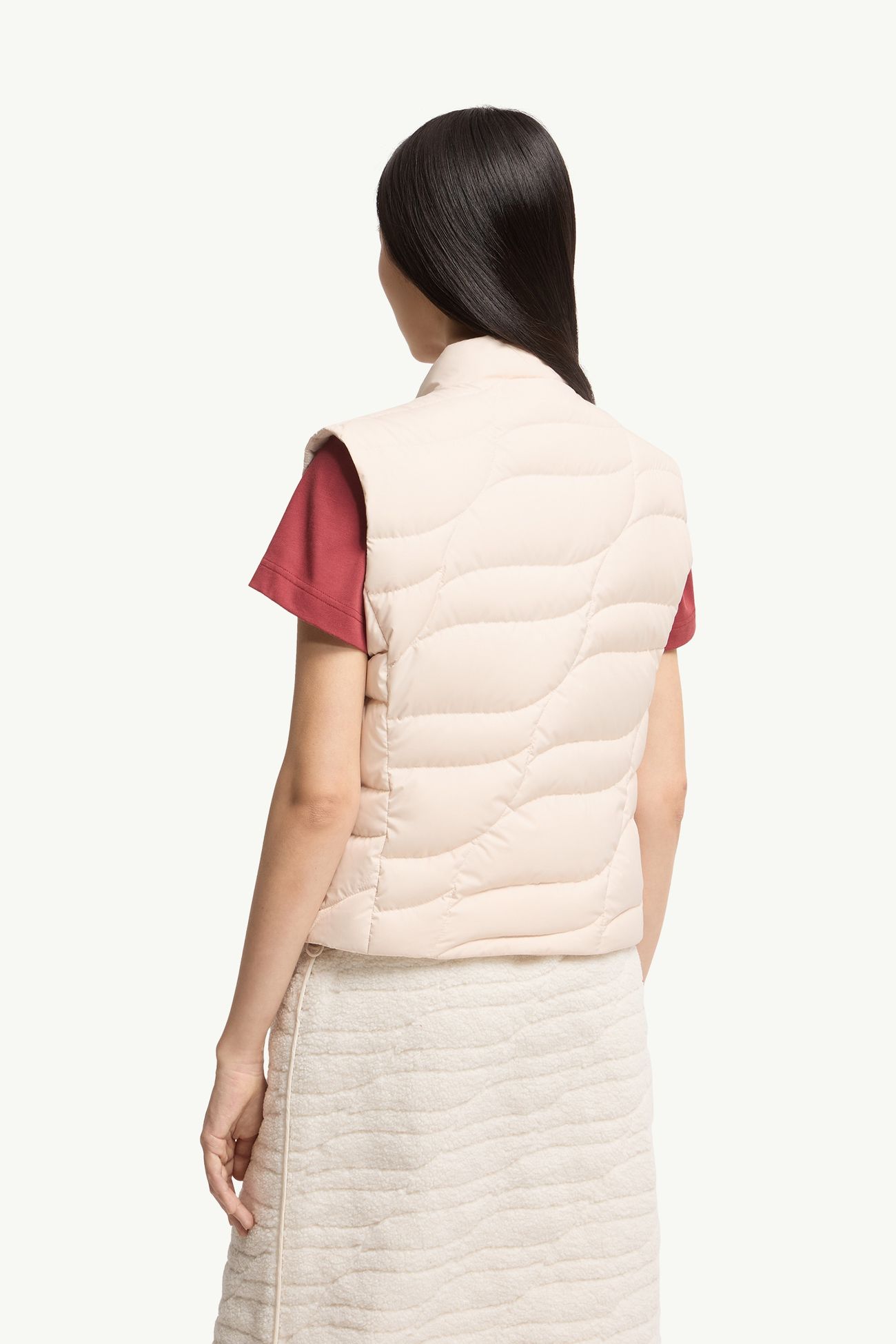 Huangbiao羽絨背心 女士 淺米色 Moncler 4