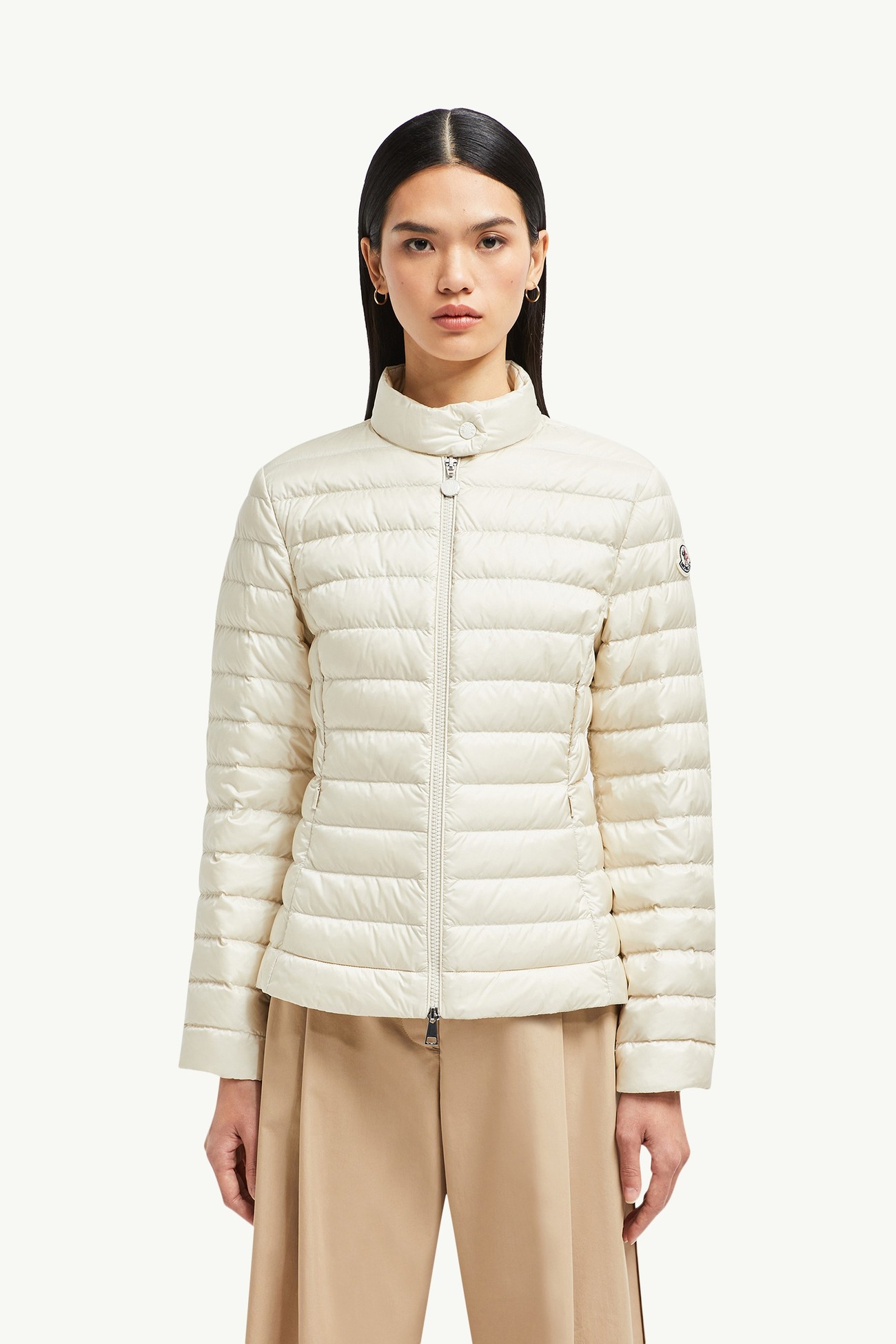 Piumino corto Igelle Donna Bianco Avorio Moncler 3