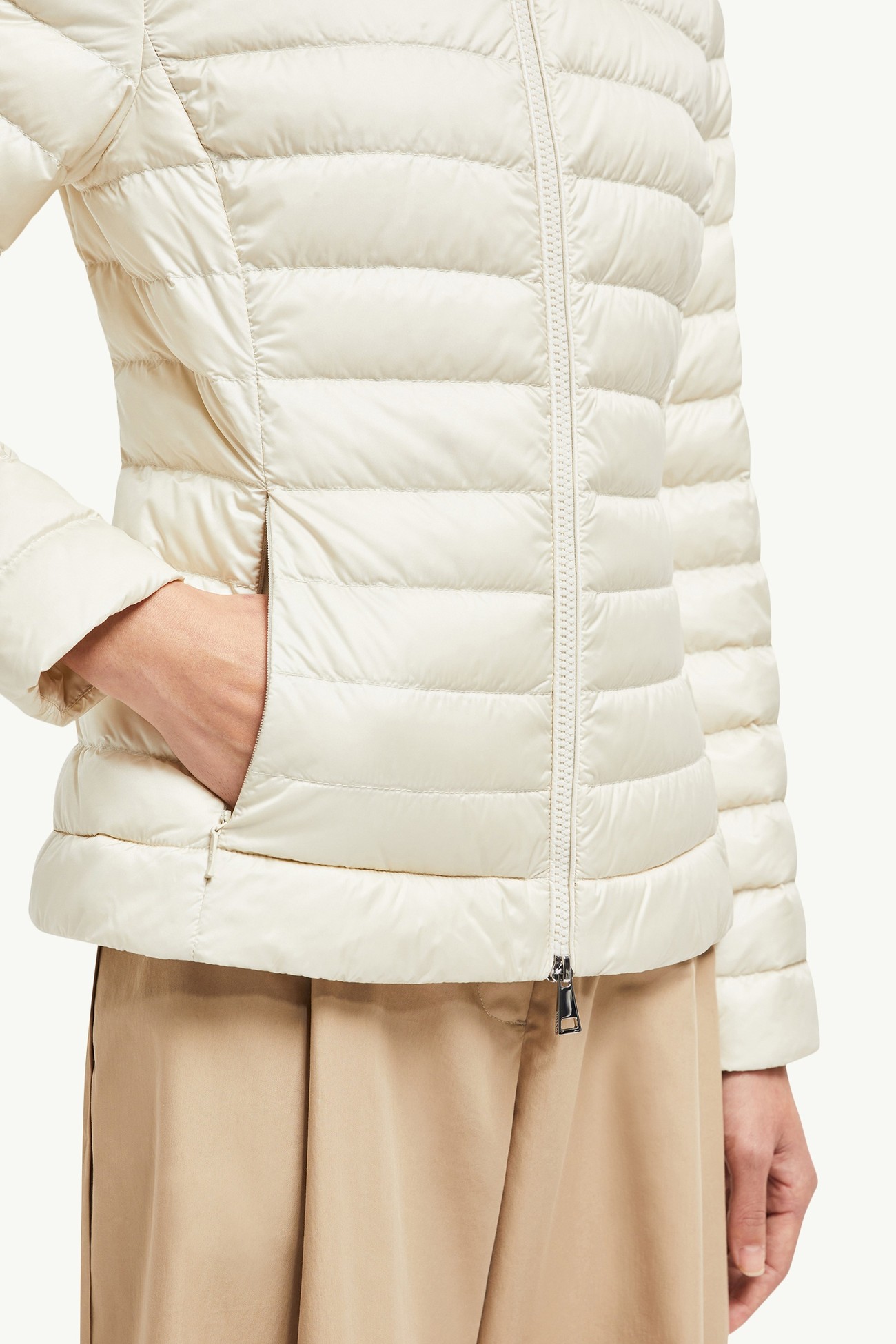 Igelle Short Down Jacket Women White Ivory Moncler 5