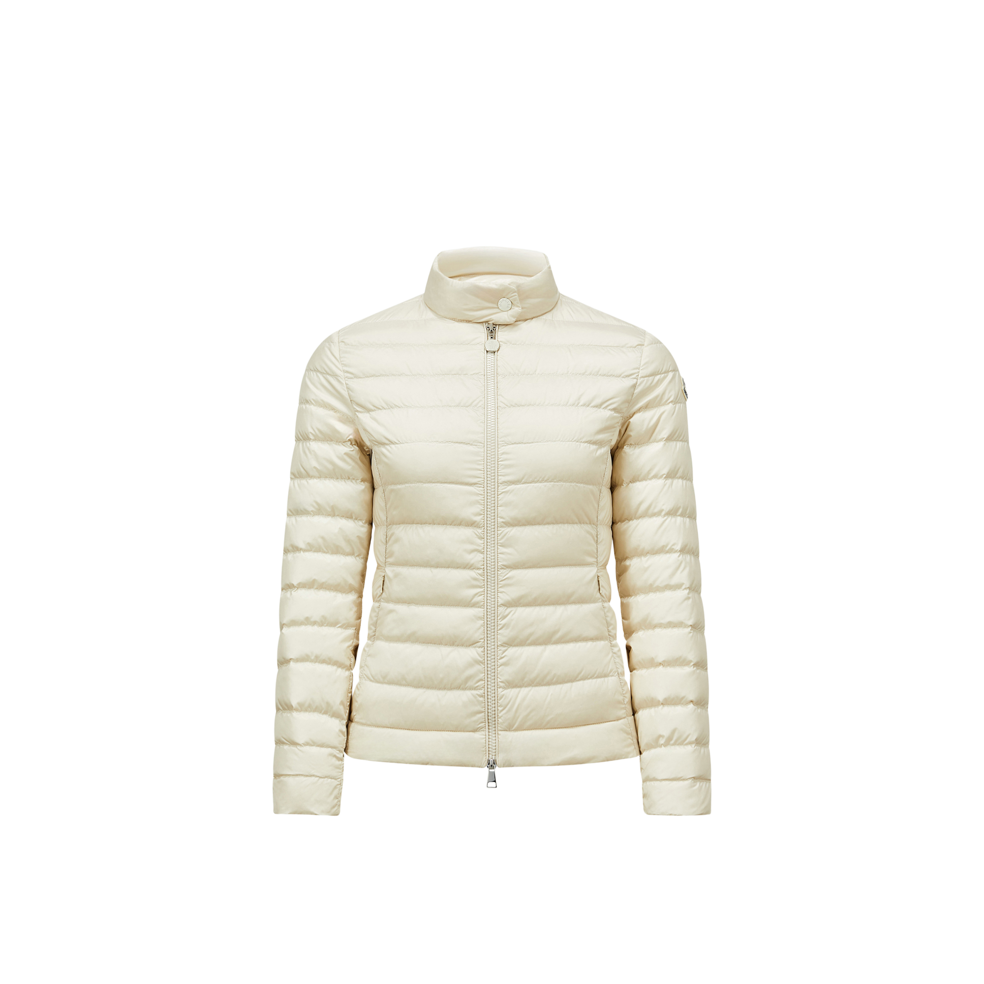 Moncler   Igelle Short Down Jacket for Women in White, Size: 24