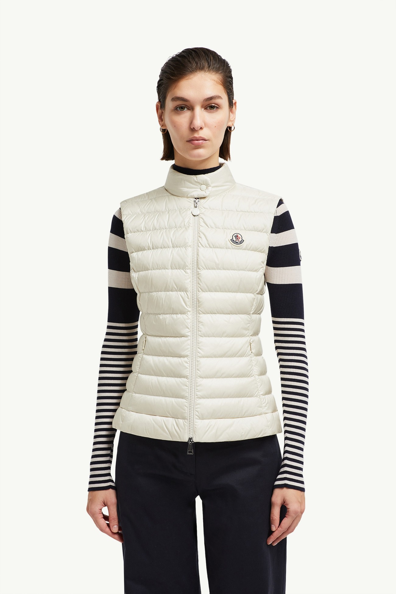 Chaleco plumífero Igens Mujer Beige Claro Moncler 3