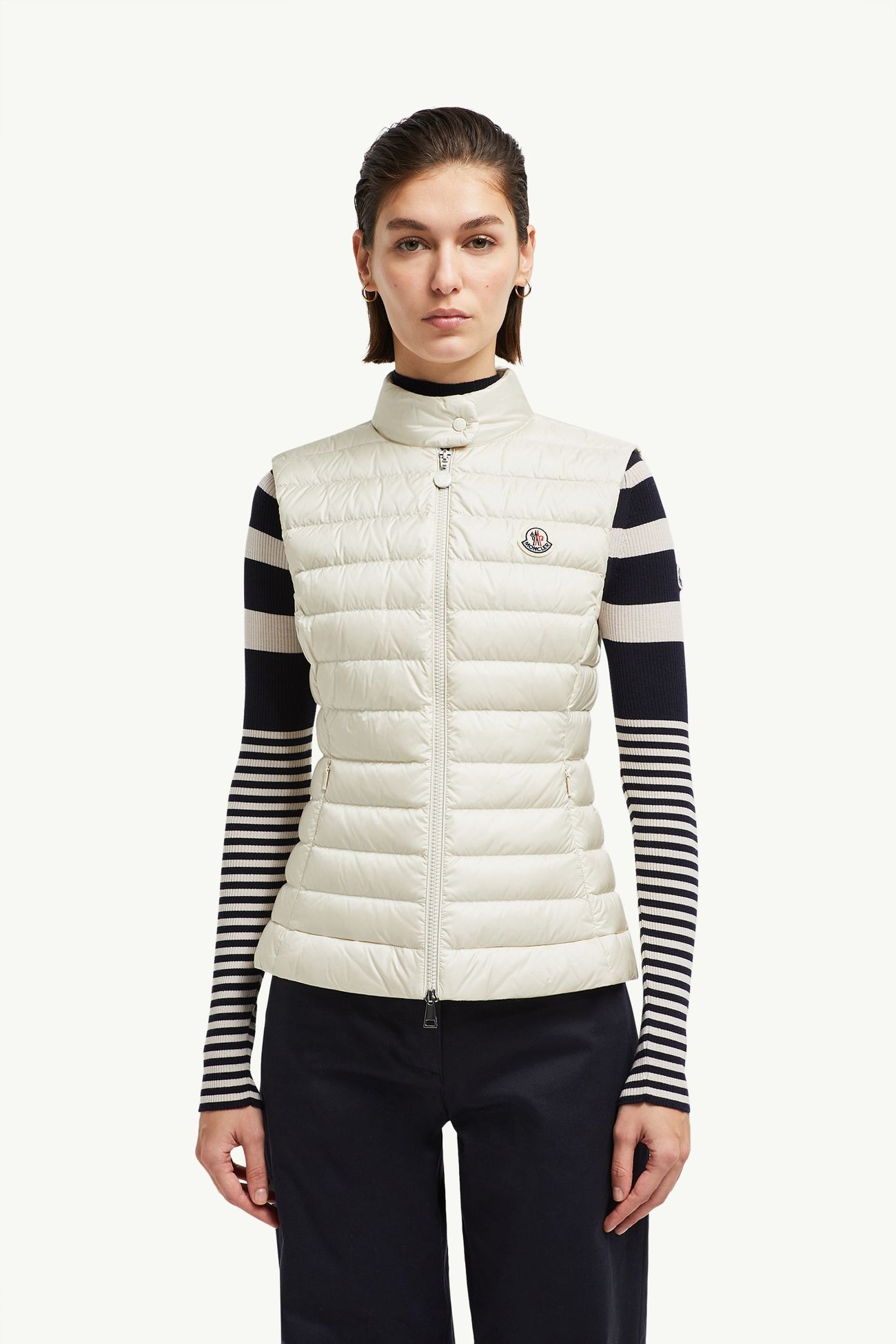 Igens羽絨背心 女士 淺米色 Moncler 3