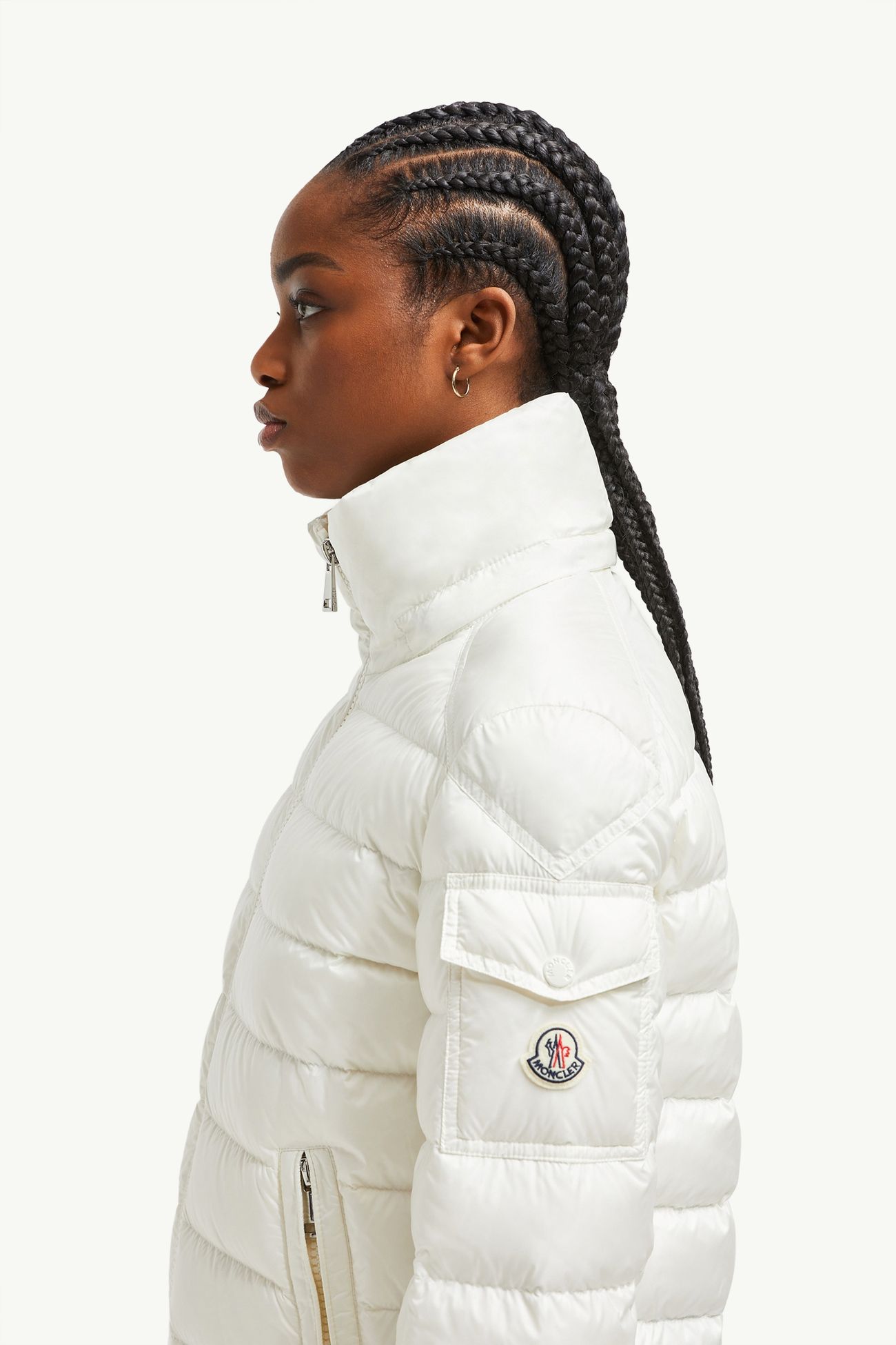 Dalles 후드 쇼트 다운 재킷 여성 화이트 Moncler 6