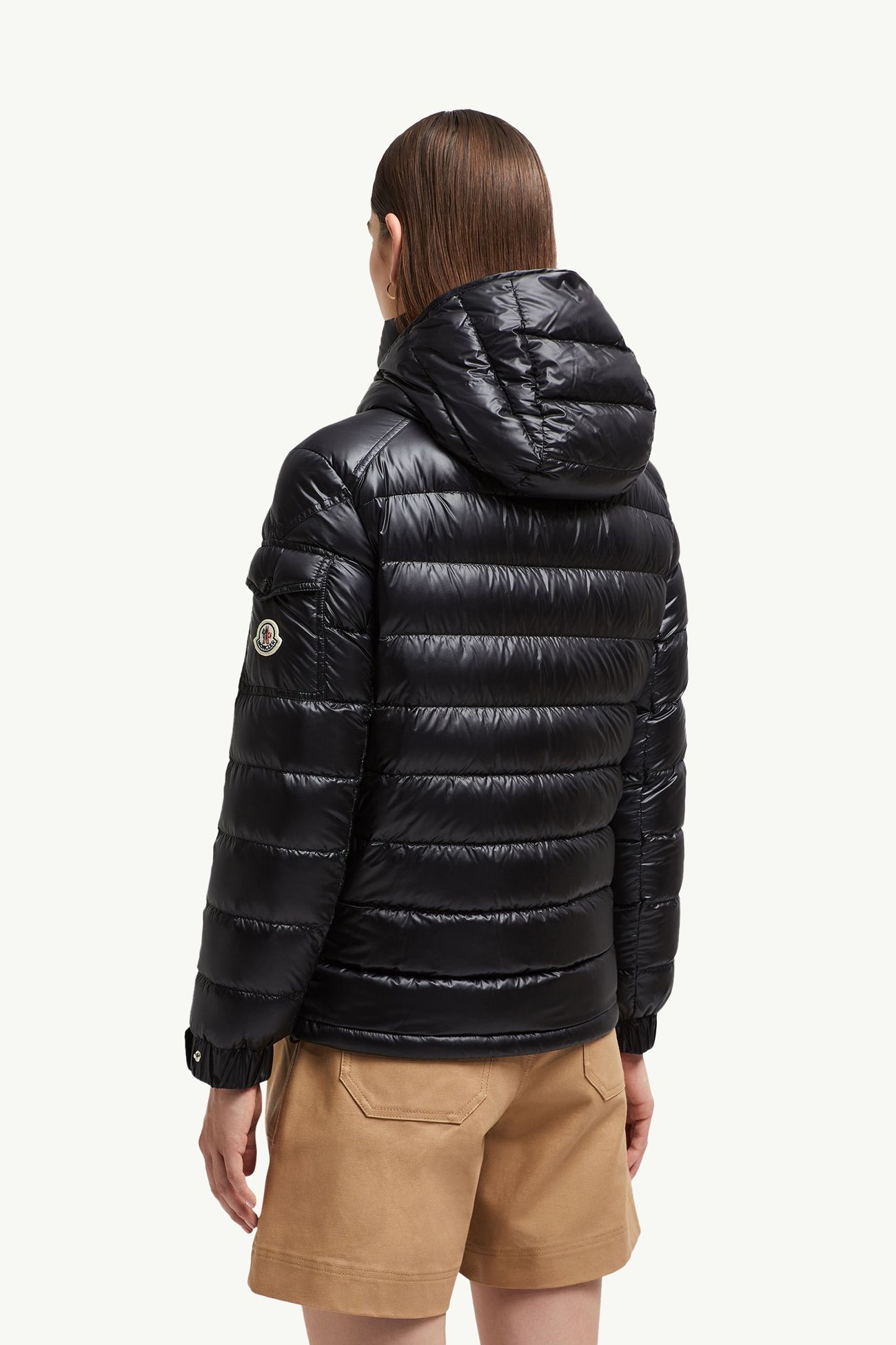 Dalles 후드 쇼트 다운 재킷 여성 블랙 Moncler 4