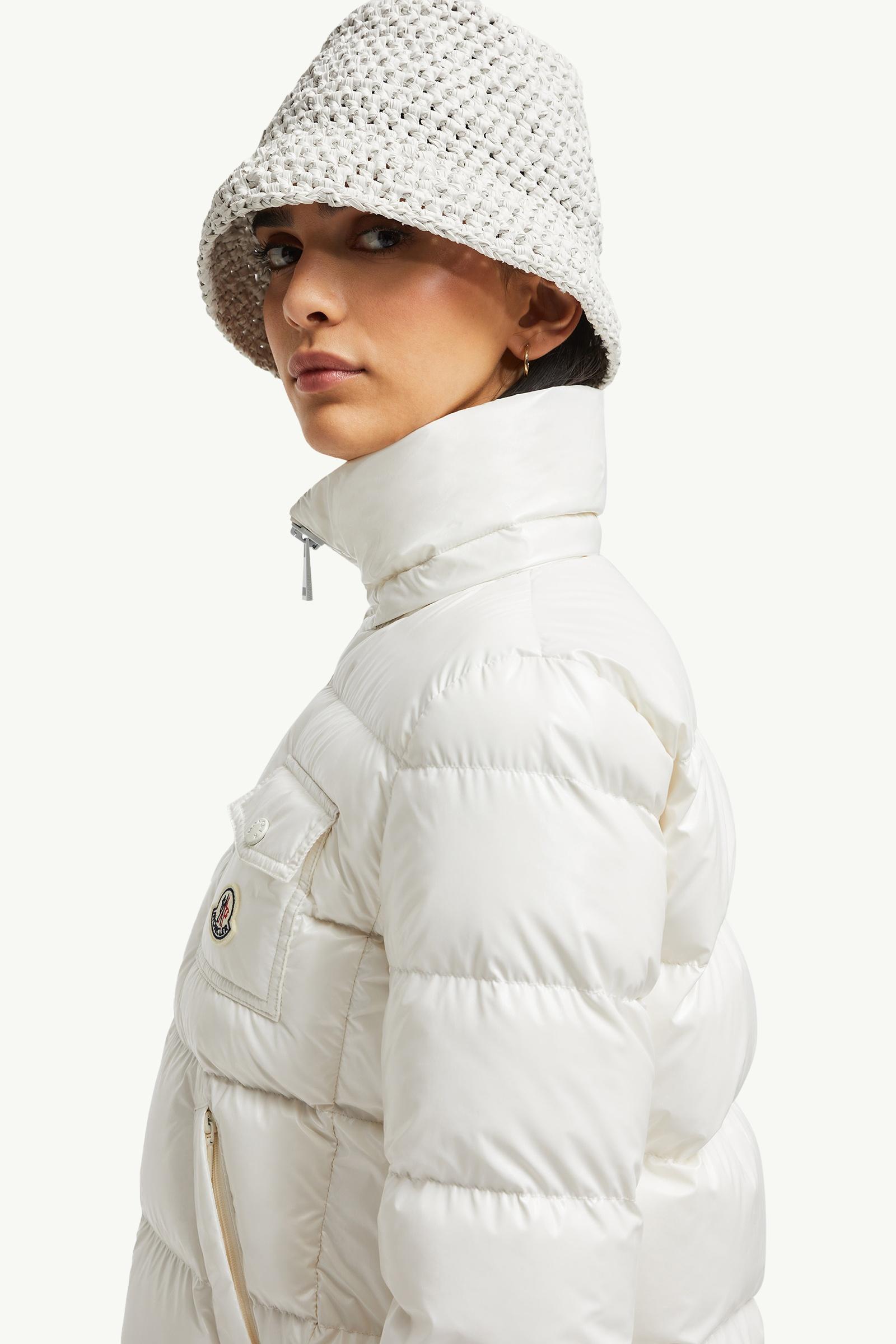 White Andro Hooded Short Down Jacket - Short Down Jackets for