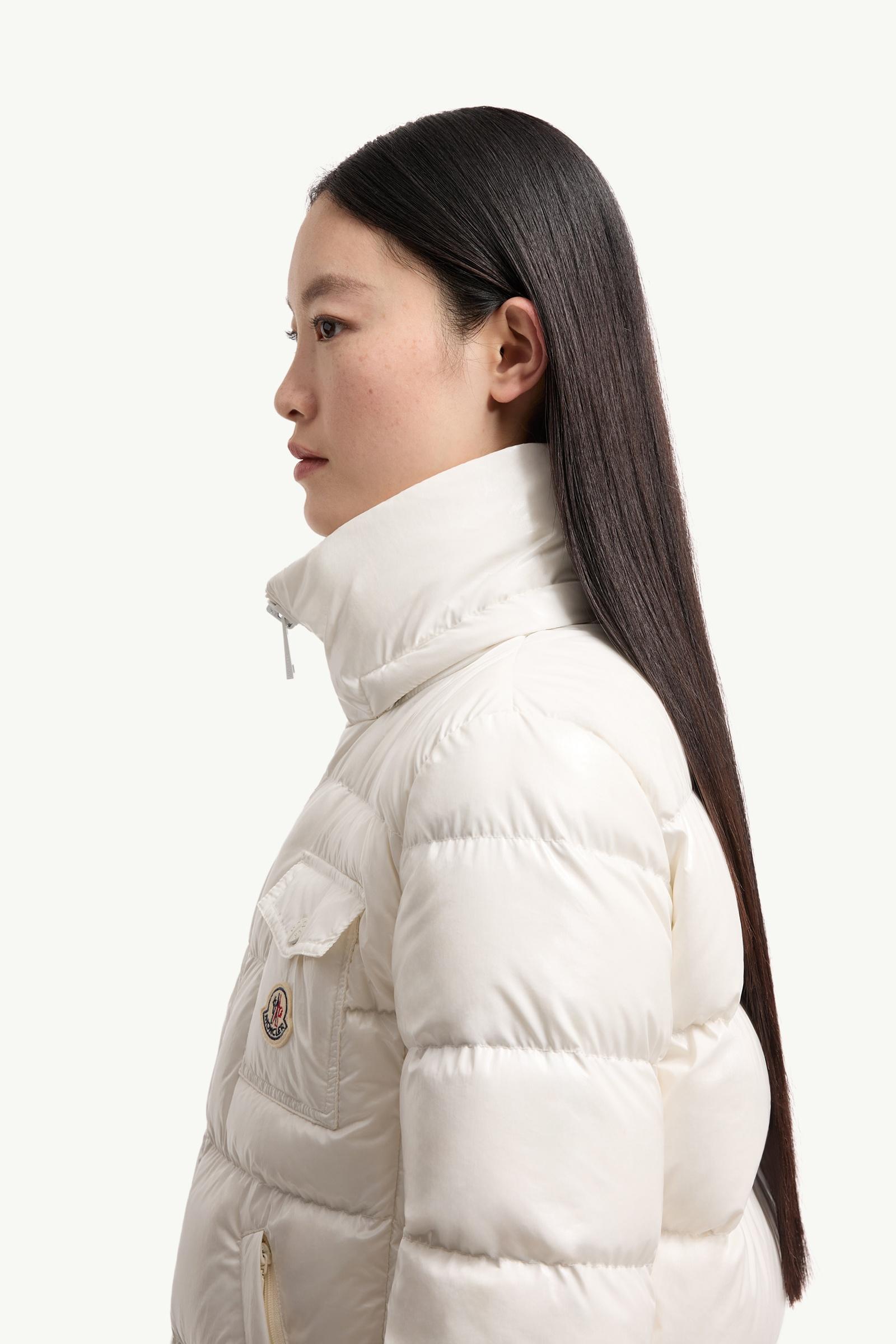 ホワイト Androショートダウンジャケット : ショートダウンジャケット