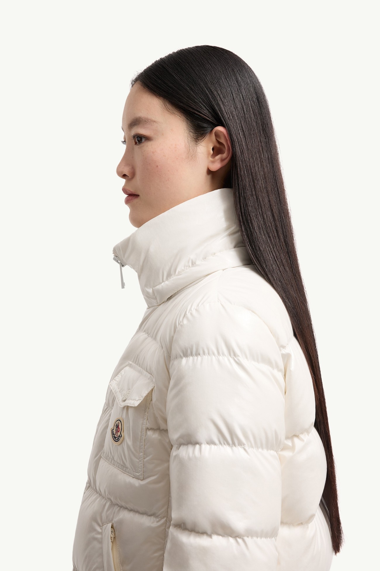 Piumino corto Andro con cappuccio Donna Bianco Moncler 1