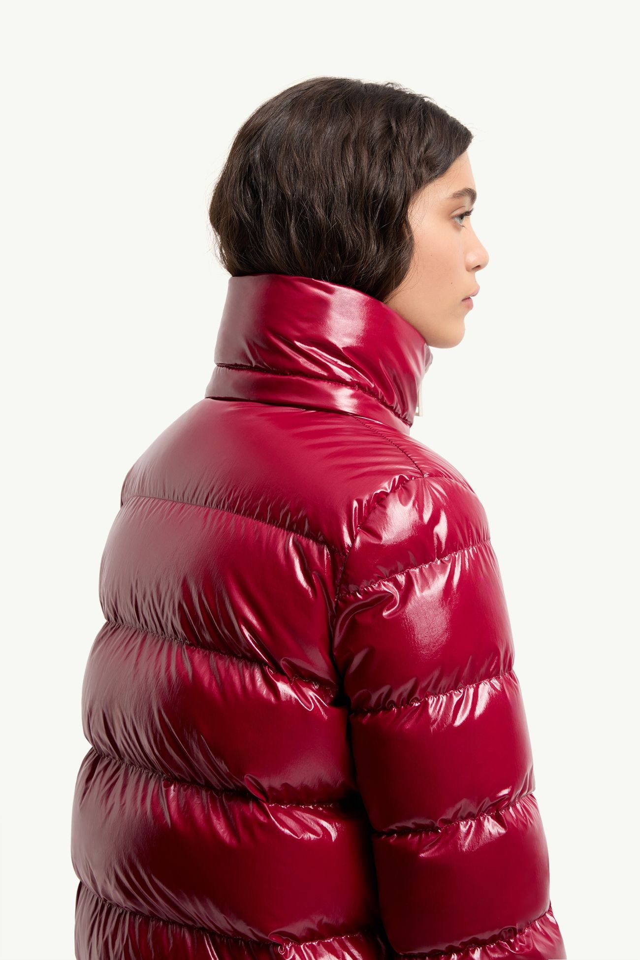 Andro kurze Daunenjacke mit Kapuze Damen Kirschpink Moncler 5