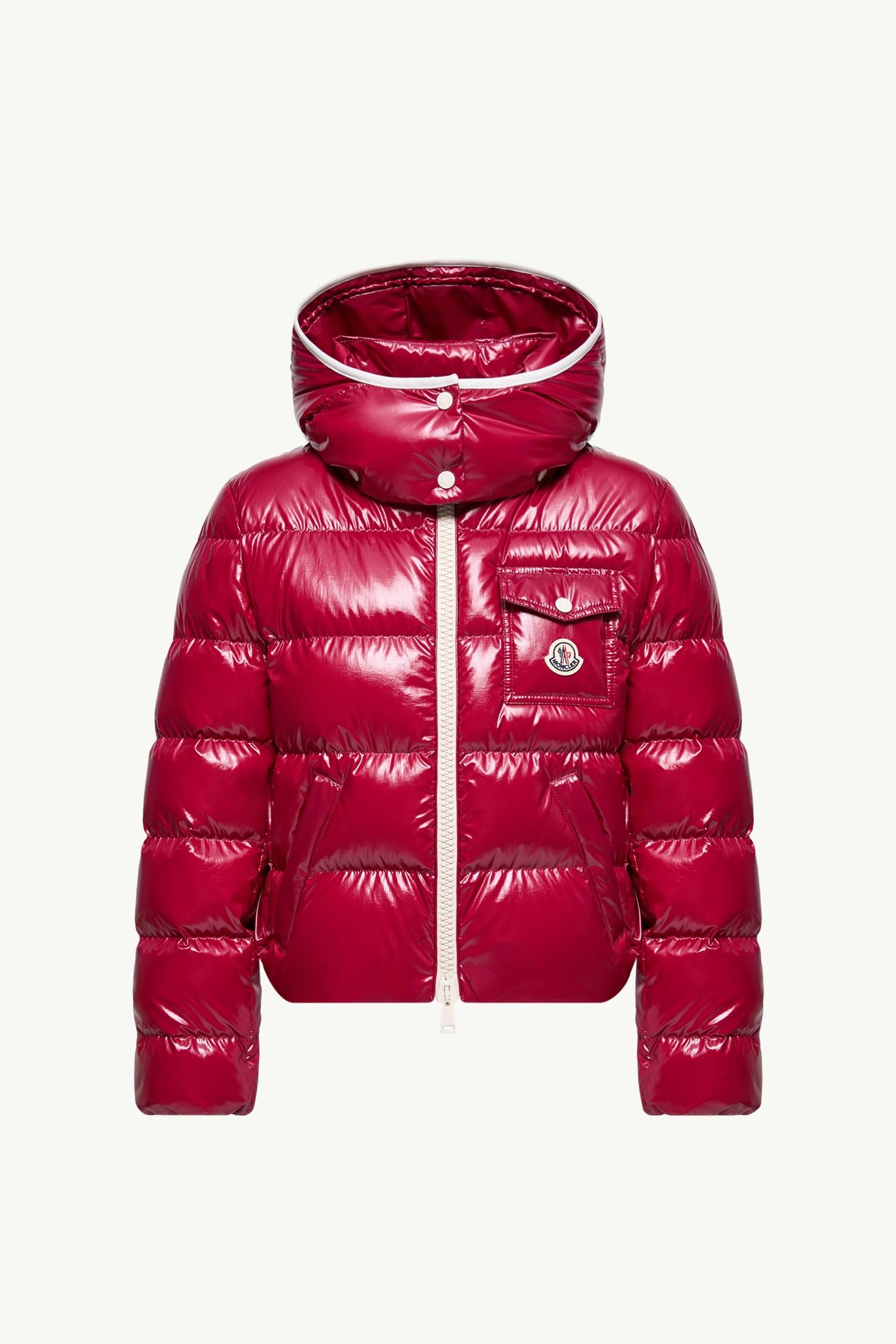 Andro女士连帽短款羽绒夹克外套 女士 红色 Moncler 2