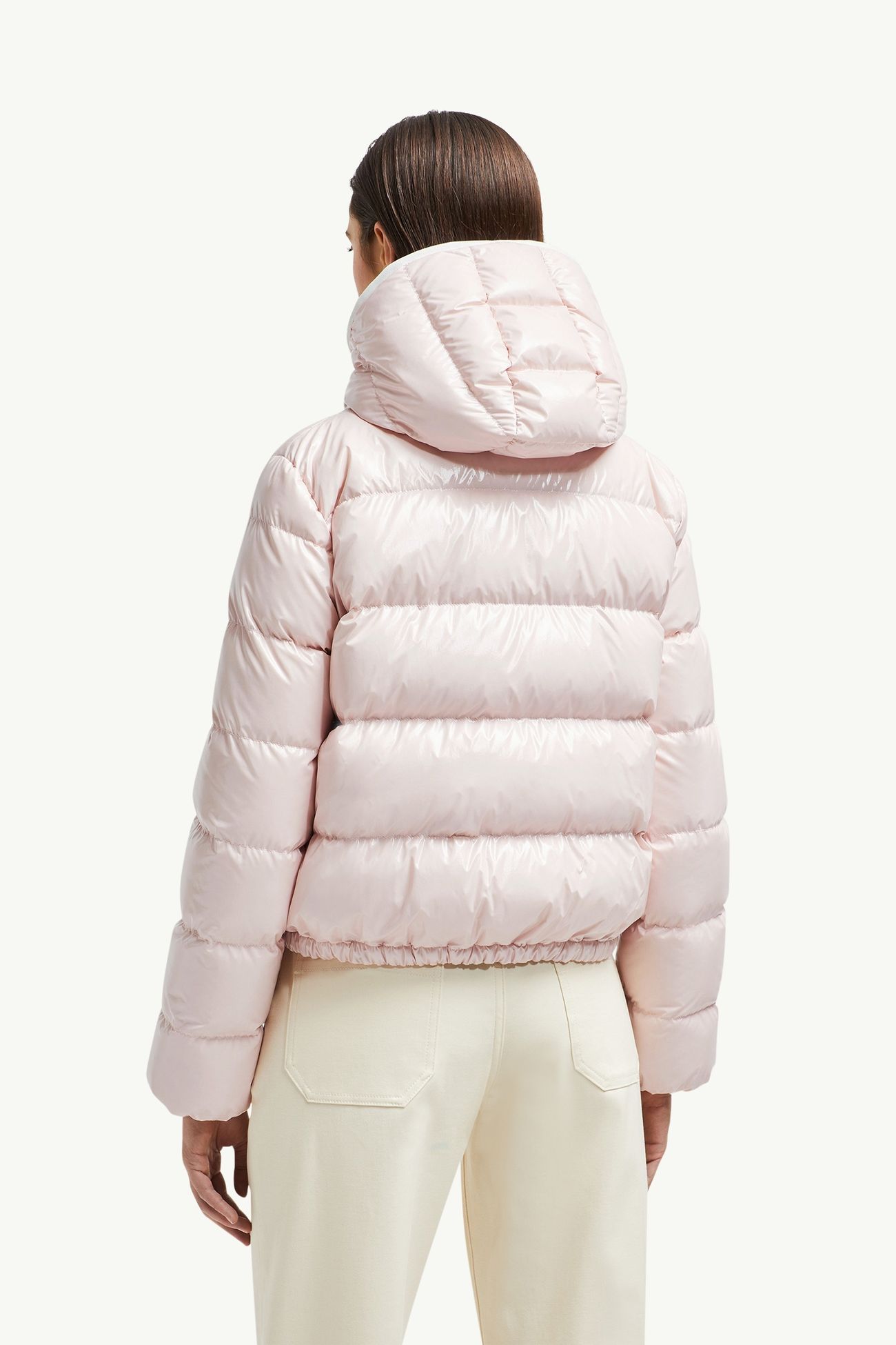 Piumino corto Andro con cappuccio Donna Rosa Moncler 4