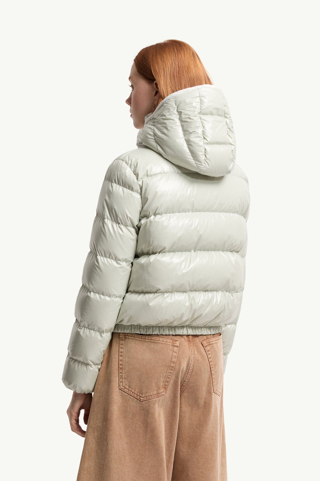 Androショートダウンジャケット レディース ライトグリーン Moncler 4