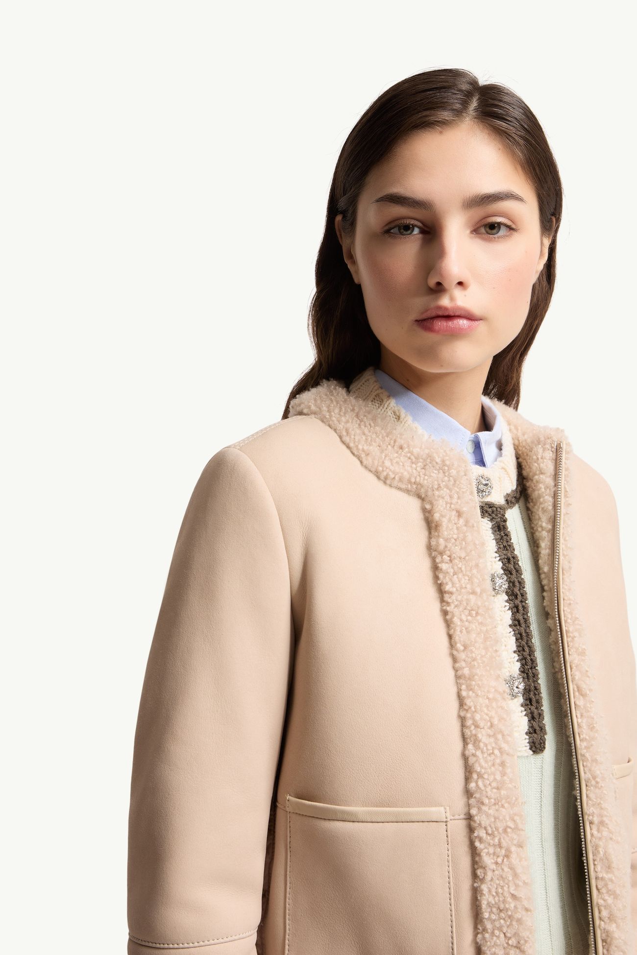 Doudoune Buis en shearling Femmes Beige Moncler 5