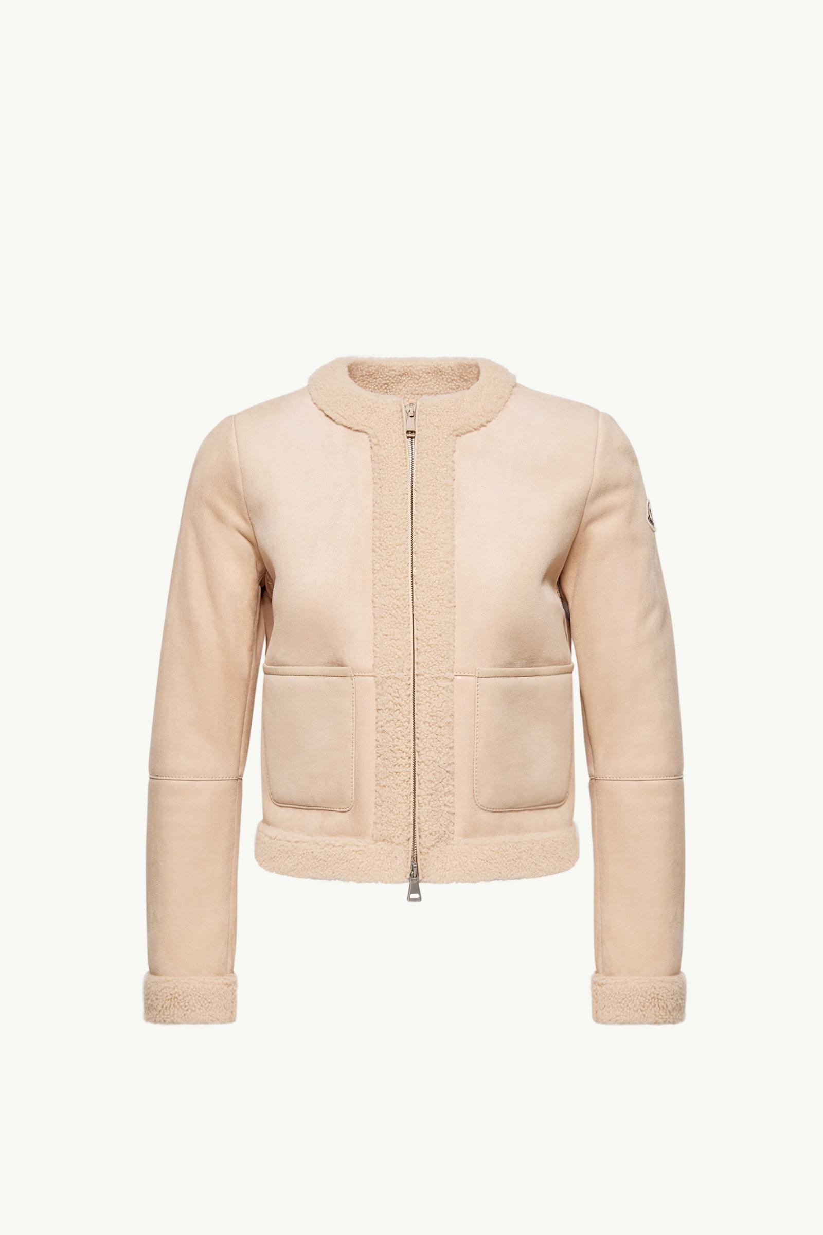 Piumino Buis In Shearling Donna Beige Moncler, 1 of 0