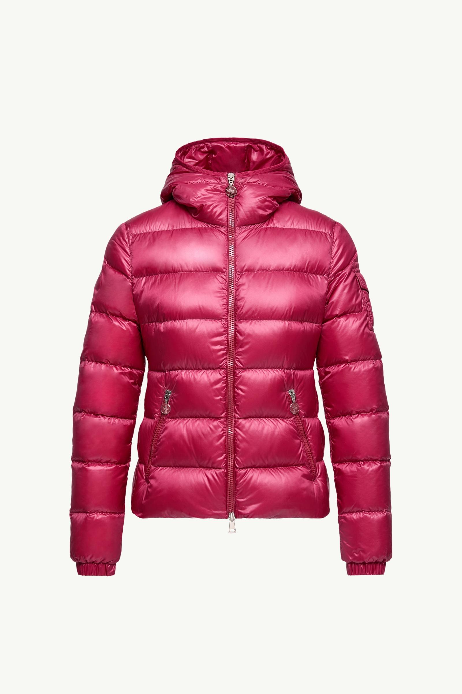 Cherry Pink Glesse Hooded Short Down Jacket - Short Down Jackets
