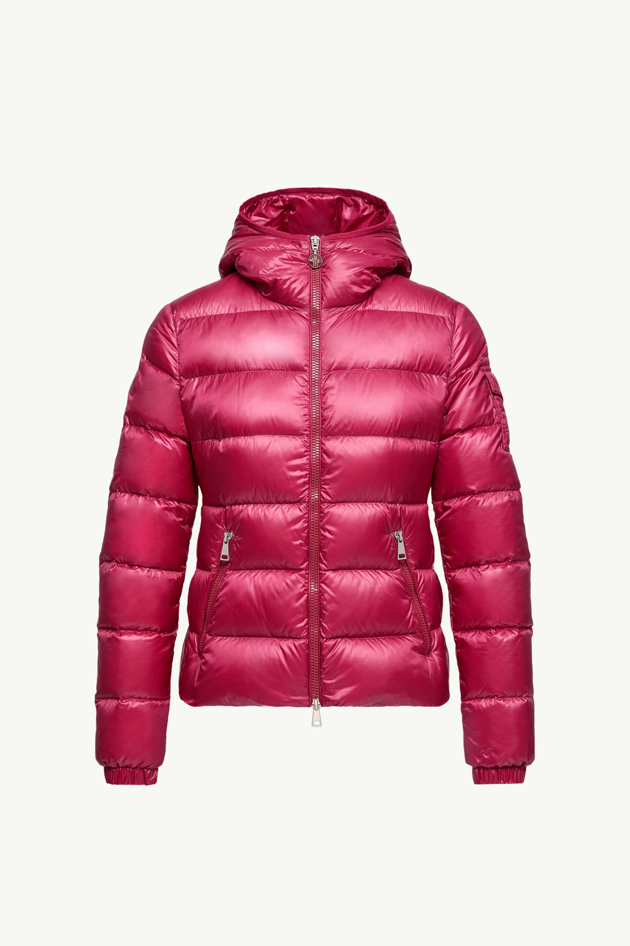 Piumino corto Glesse con cappuccio Donna Rosa Ciliegia Moncler 2