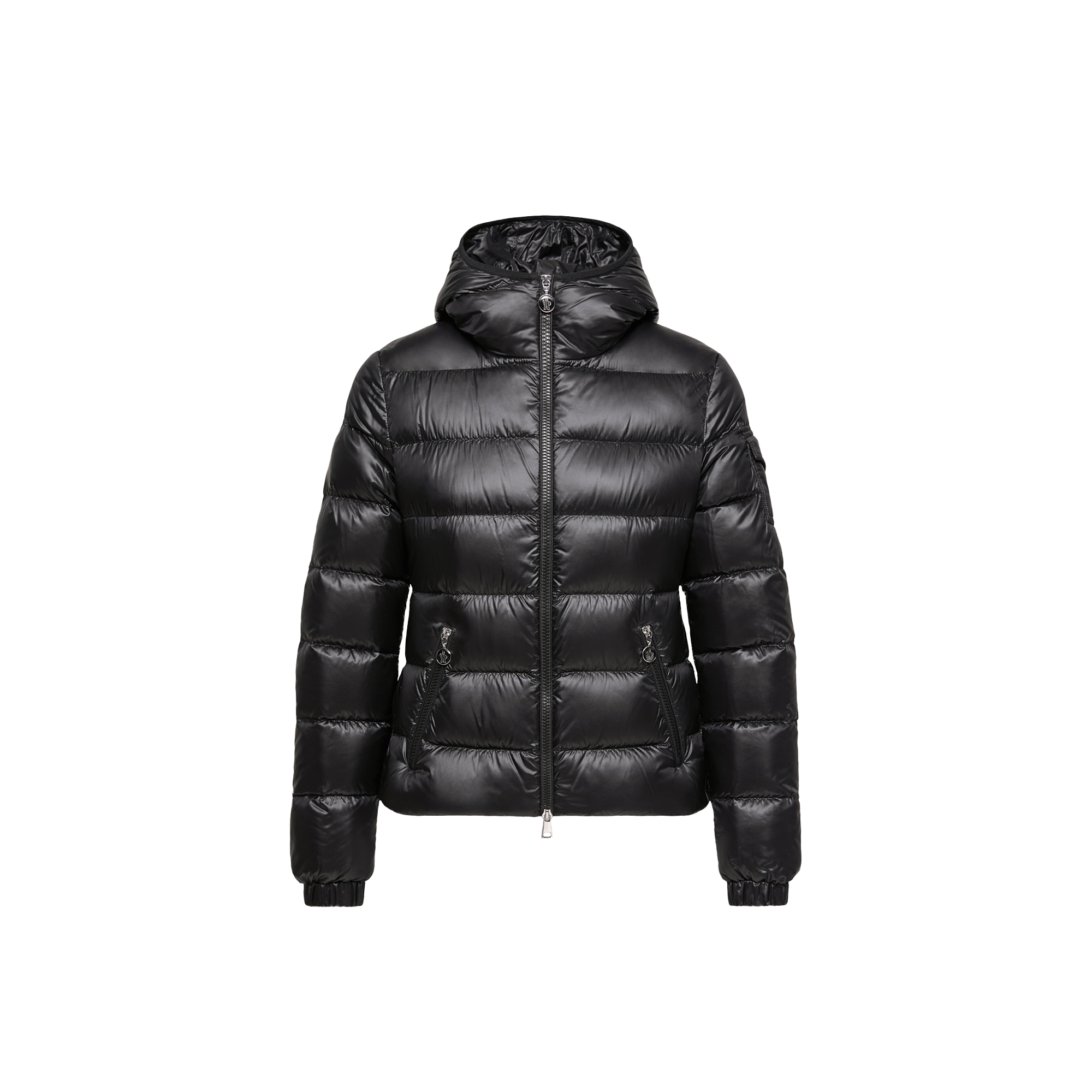 Moncler   Glesse Hooded Short Down Jacket for Women in Black, Size: 16