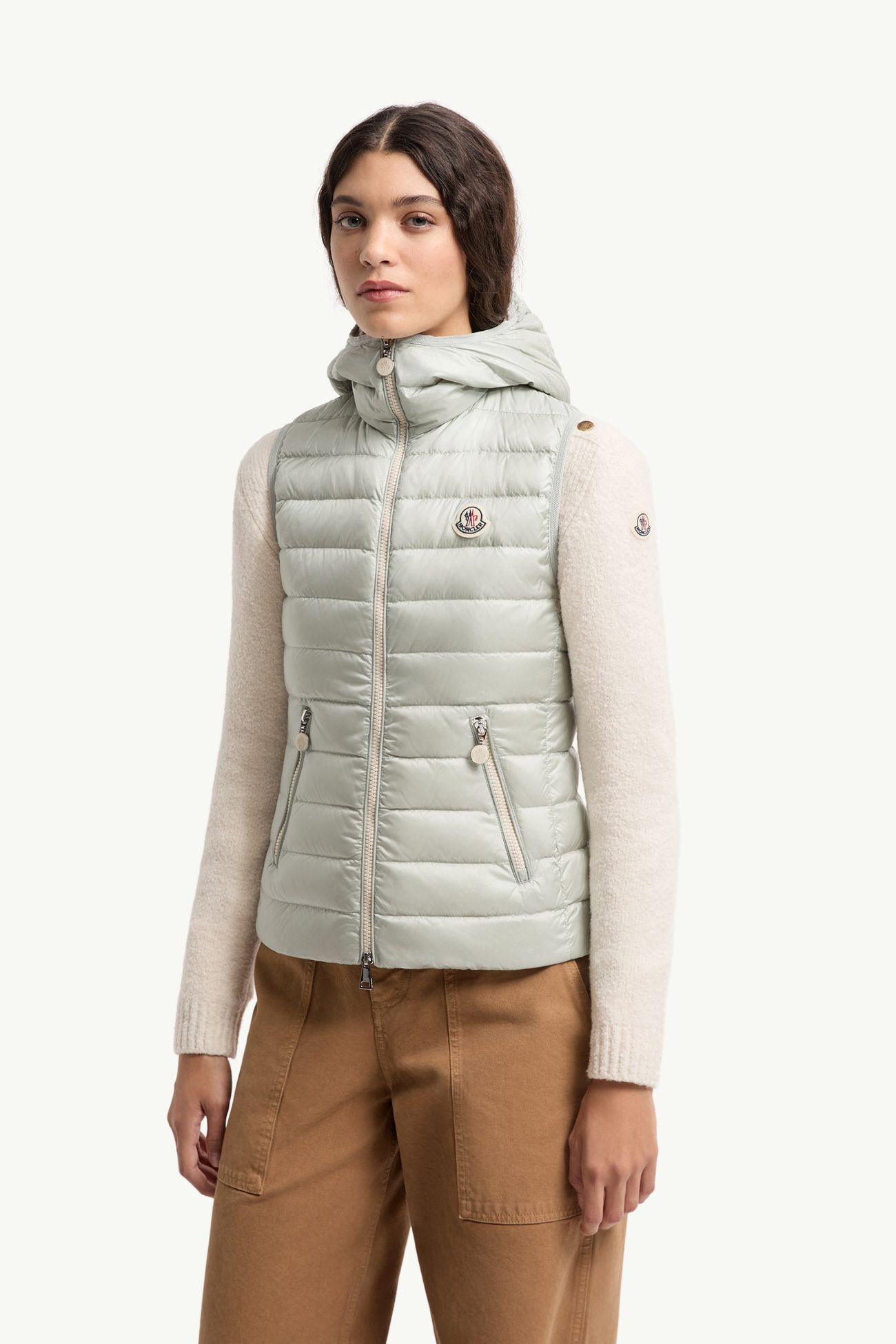 Glygosse ベスト レディース グレー Moncler 3