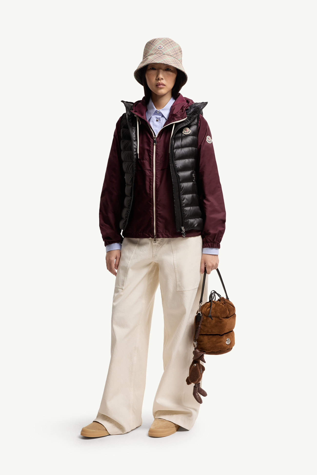 Glygosse 후드 다운 베스트 여성 블랙 Moncler 0