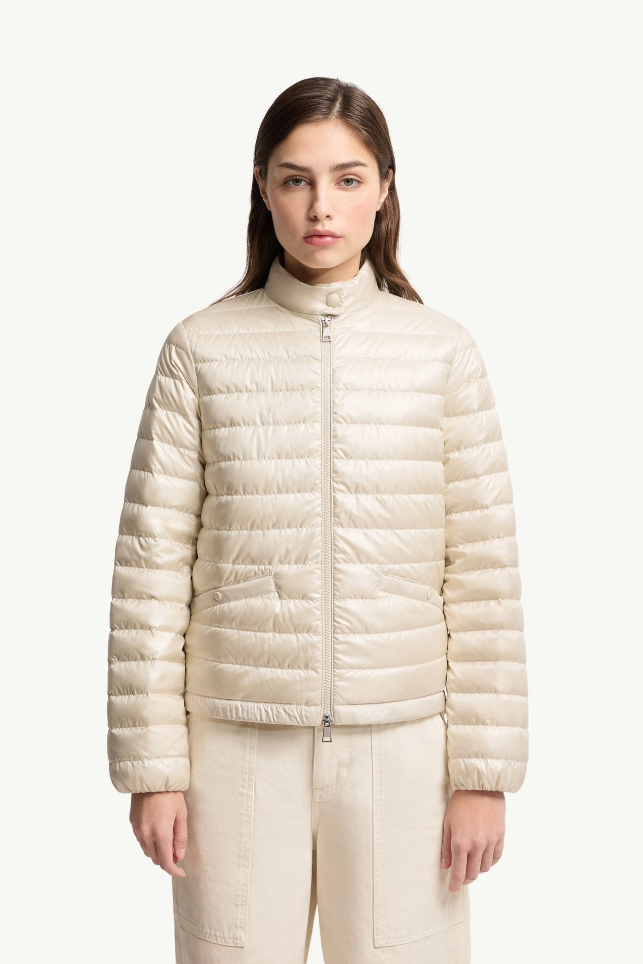 Plumífero corto Azalee Mujer Blanco Moncler 3