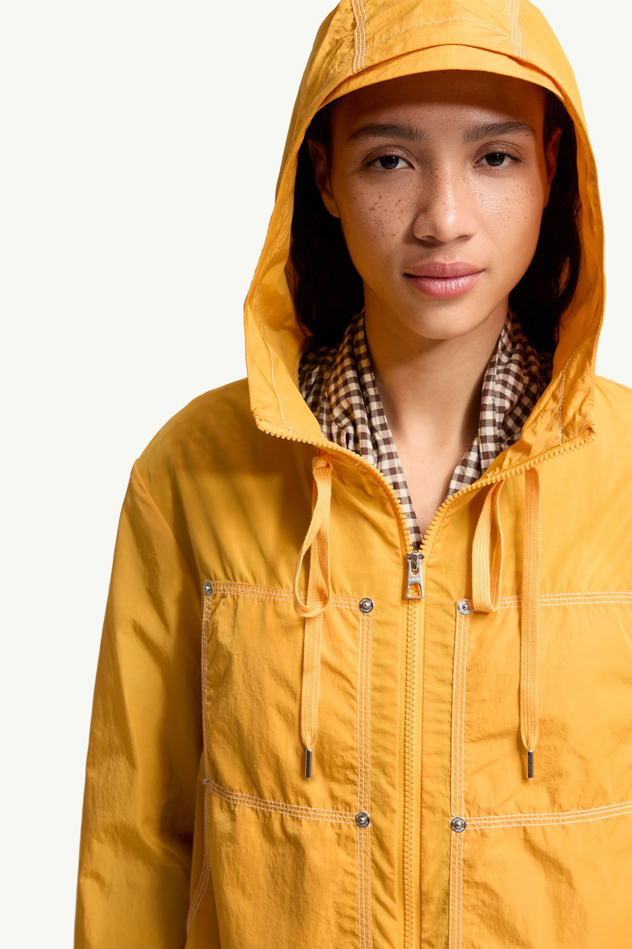 Alkes Regenjacke Damen Gelb Moncler 6