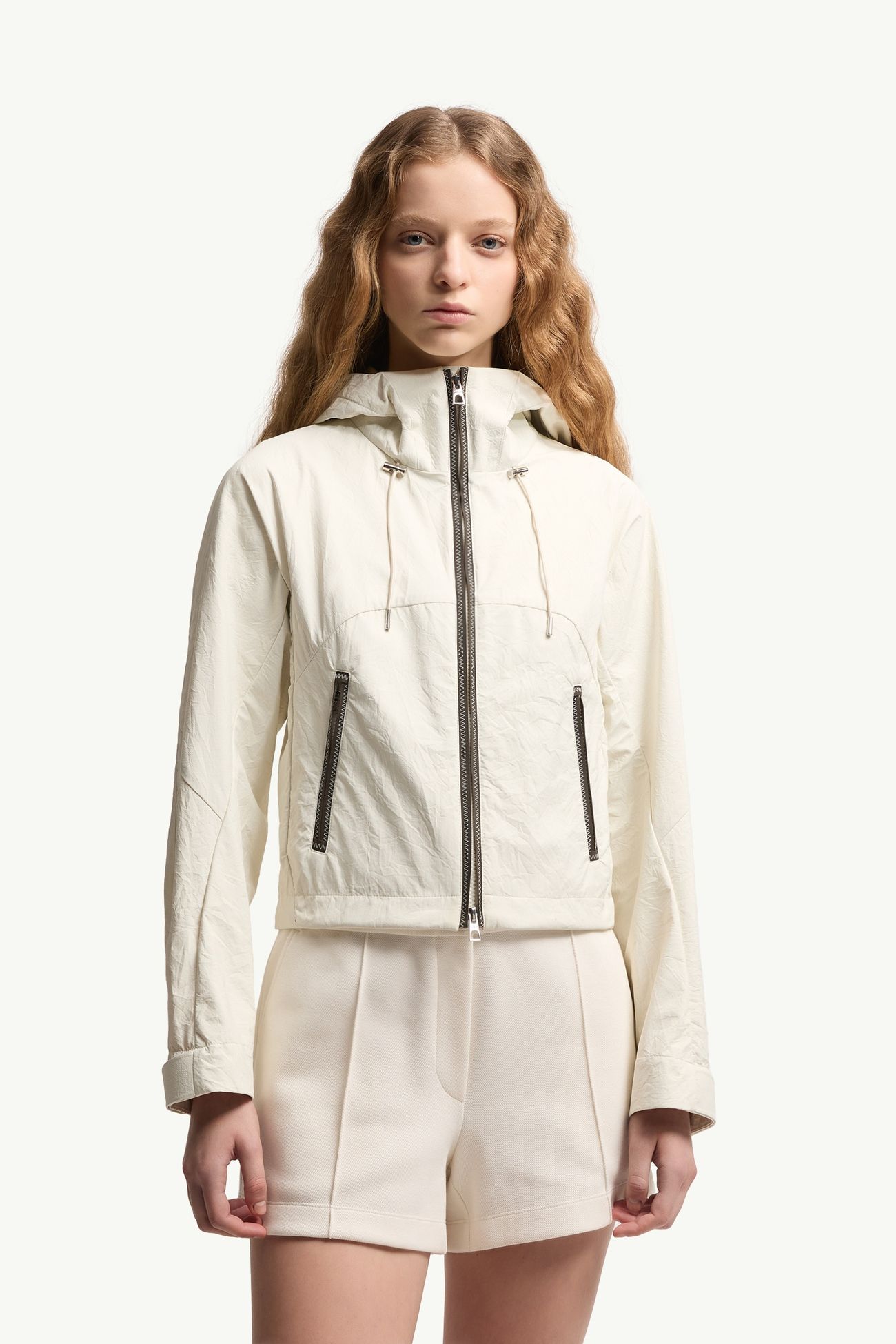 Lasanca女士连帽夹克外套 女士 象牙白 Moncler 3