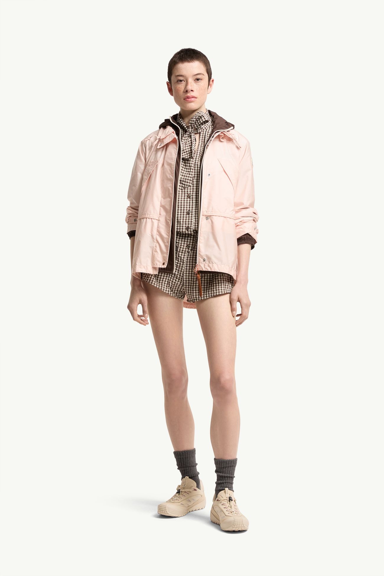 Reghena Parka Jacket Women Light Pink Moncler 0