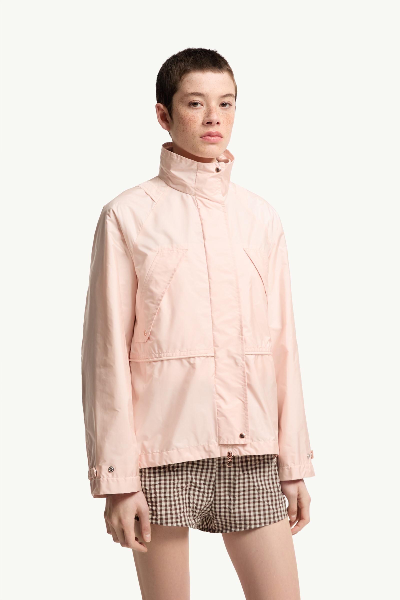 Light Pink Reghena Mid-Length Parka - Windbreakers & Raincoats for