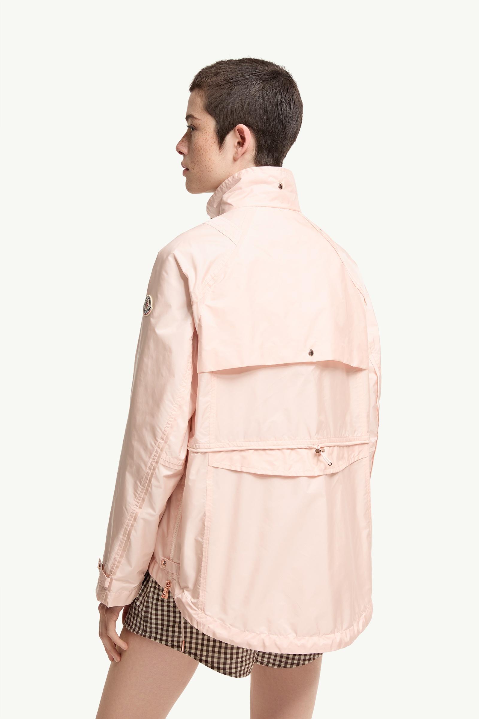 Light Pink Reghena Mid-Length Parka - Windbreakers & Raincoats for
