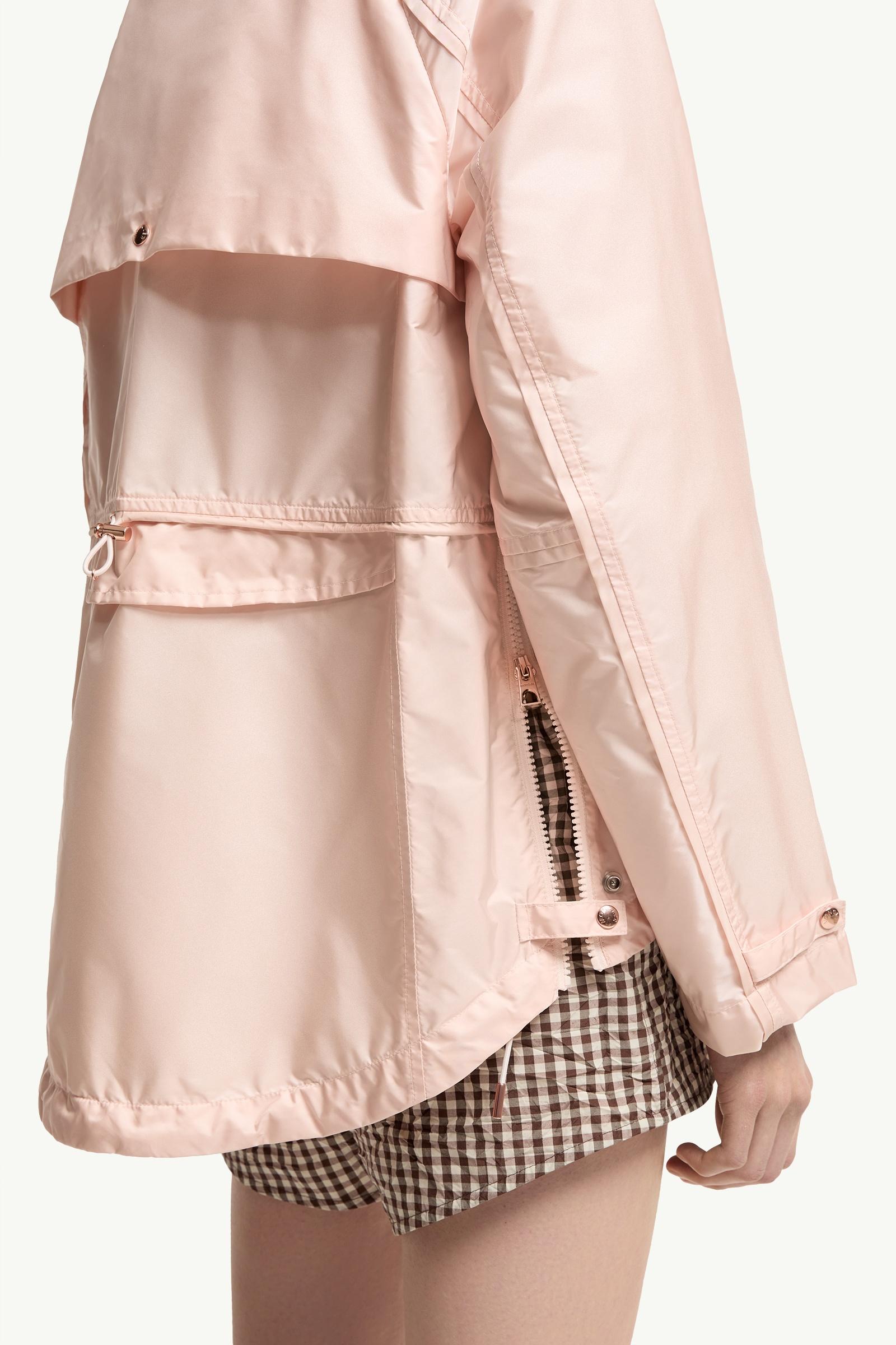 Light Pink Reghena Mid-Length Parka - Windbreakers & Raincoats for